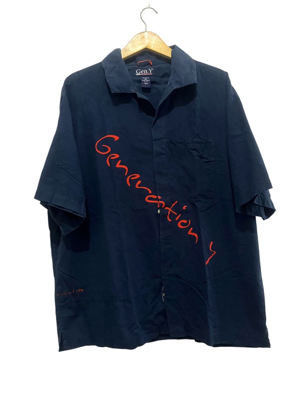 Japanese Brand Blue shirt generation Y Size US XL / EU 56 / 4 - 1 Thumbnail