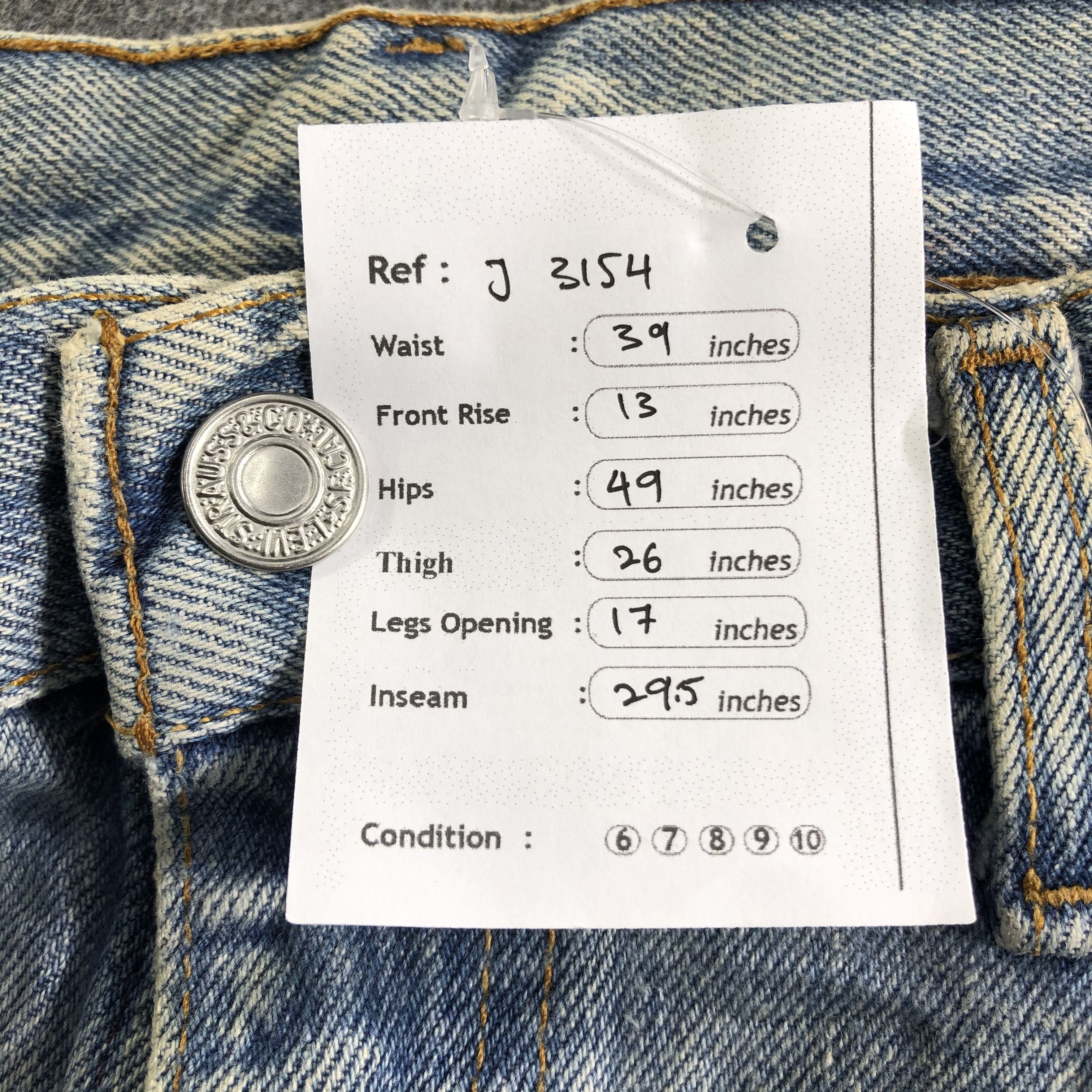 Levi's Vintage 90s Blue Wash Levis 550 Jeans-J3154 Size US 39 - 12 Thumbnail