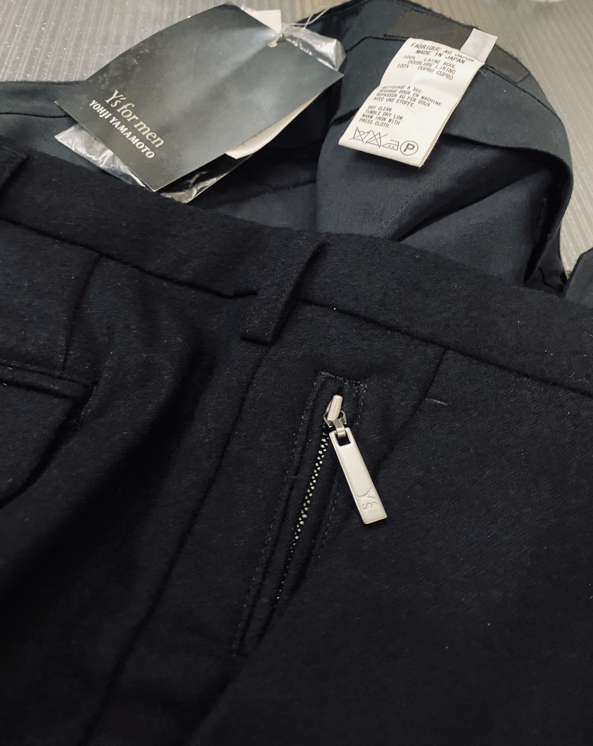 Y's for Men Y’s 🇯🇵 for men Yohji Yamamoto Nero felt wool slacks 4 NWT Size US 38 / EU 54 - 14 Thumbnail
