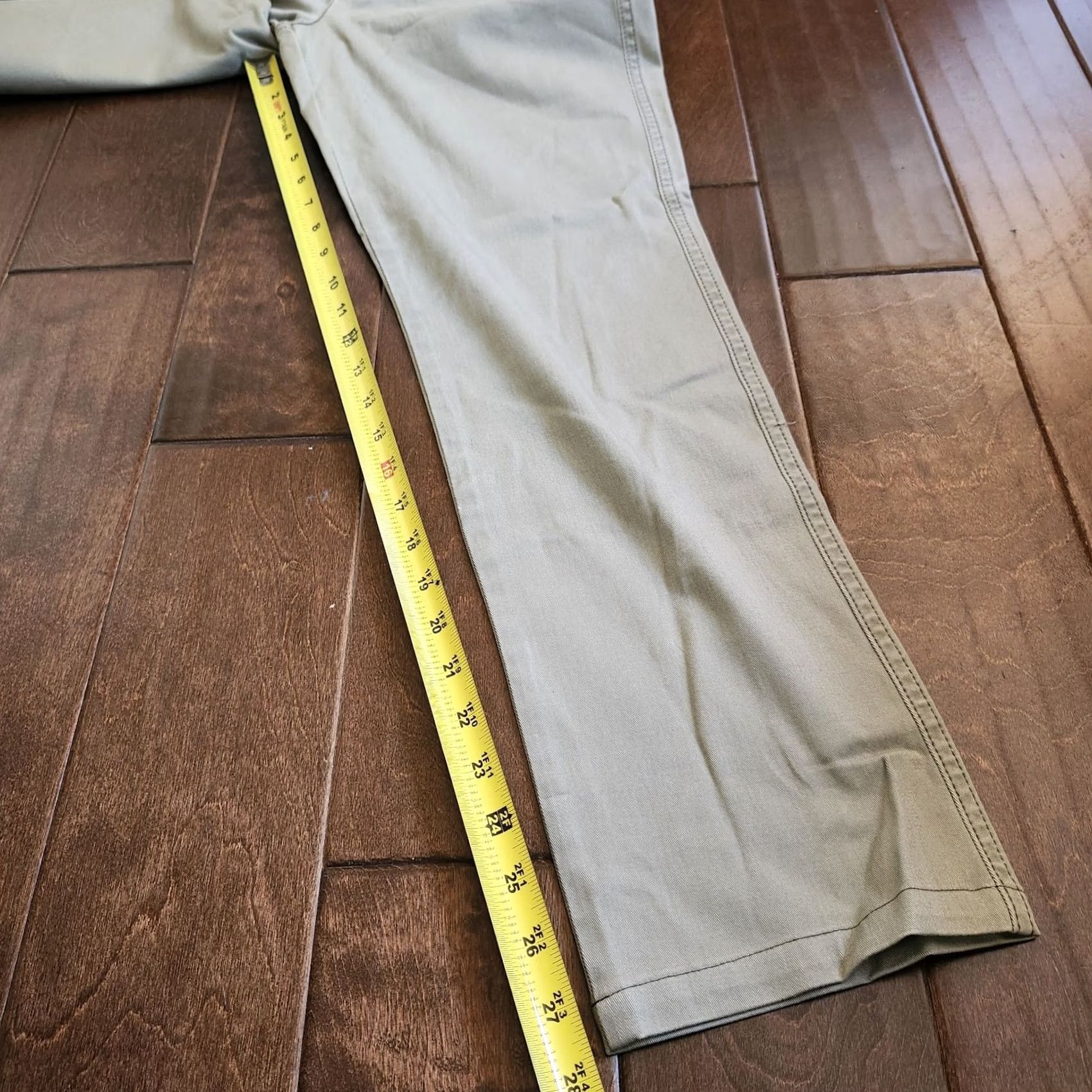 DKNY DKNY Women's Jeans - Khaki Gray - Size 6 - Cotton Spandex - Regular Fit - Zip Button Closure - Machine Washable - Solid - VAT? Size 28" / US 6 / IT 42 - 7 Thumbnail