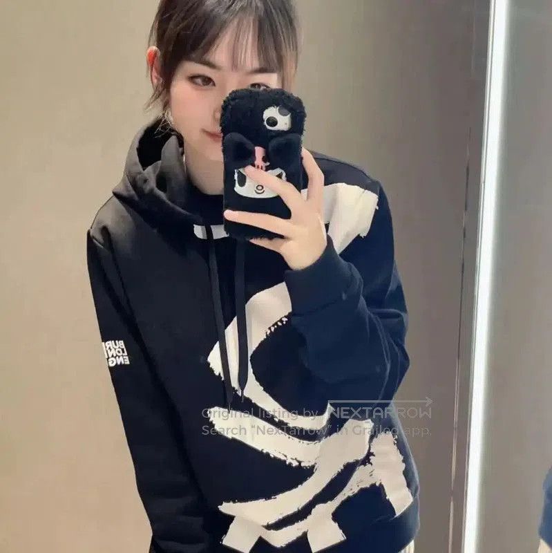 Burberry Burberry Black Cotton Women's Long Sleeve Hoodie. Size XL / US 12-14 / IT 48-50 - 7 Thumbnail