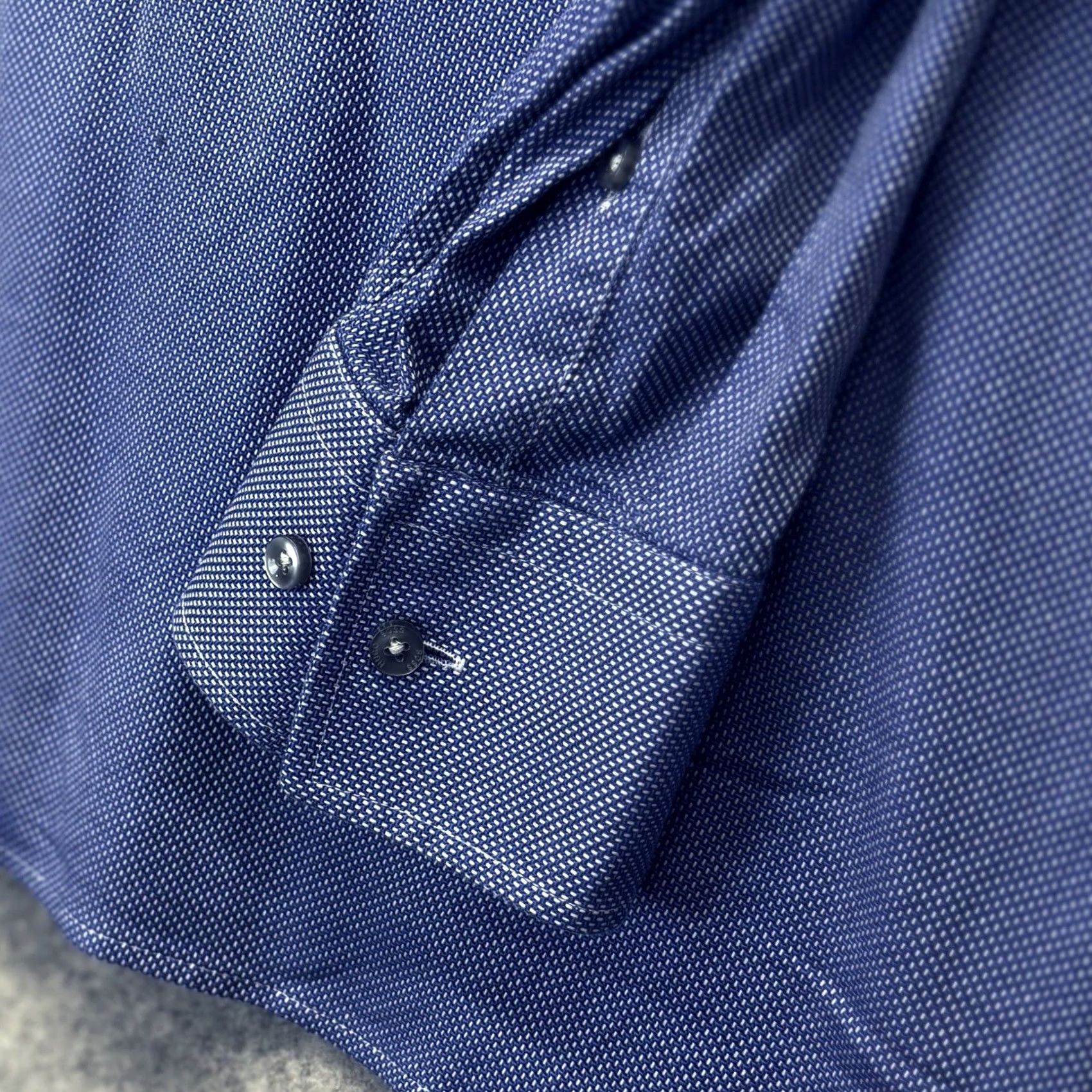 Hugo Boss HUGO BOSS Jenno Shirt Slim Fit 41 Blue Long Sleeve Mens Casual Formal Shirt Size 16 Regular Size 42R - 4 Thumbnail