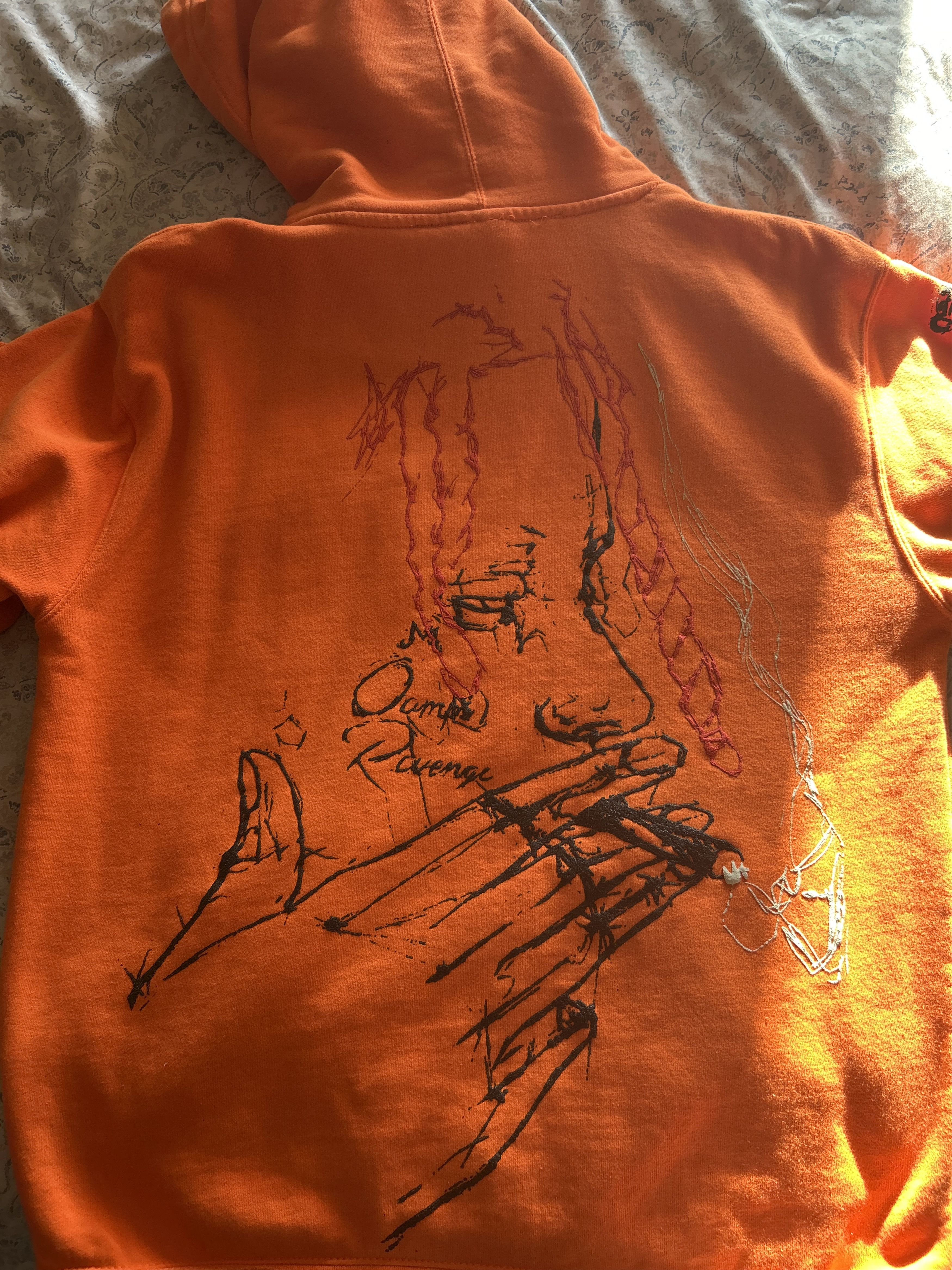 Revenge × Trippie Redd Revenge X Trippie Redd Smoking Arch Orange Hoodie Large Size US M / EU 48-50 / 2 - 3 Thumbnail