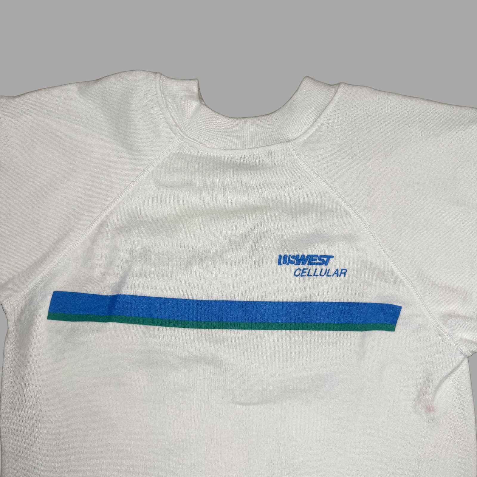 Hanes Vintage 80s Hanes Raglan US West Cellular Sweatshirt Small Size US S / EU 44-46 / 1 - 2 Thumbnail