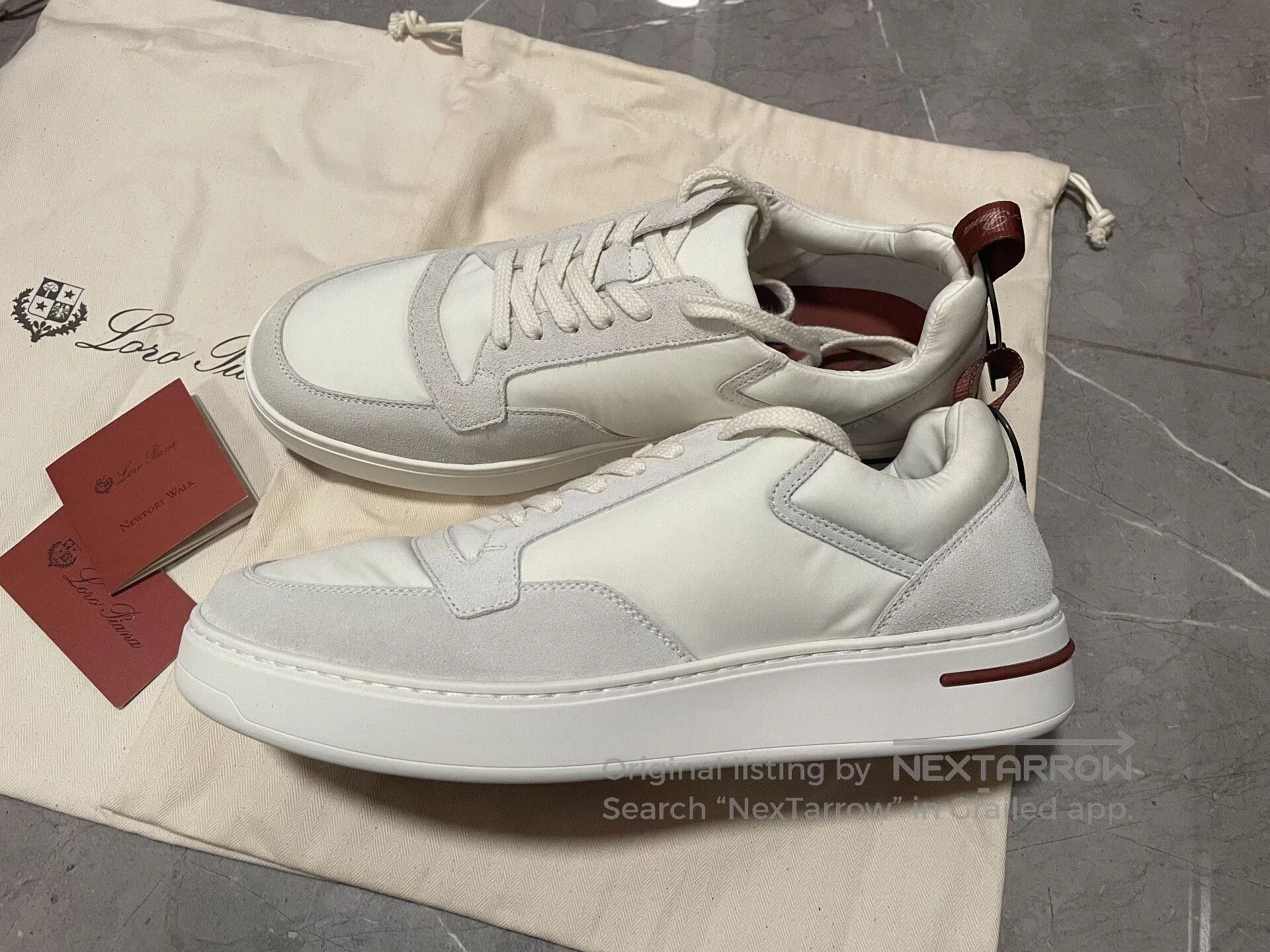 Loro Piana Loro Piana Newport Walk Leather Sneakers. Size US 8 / EU 41 - 3 Thumbnail