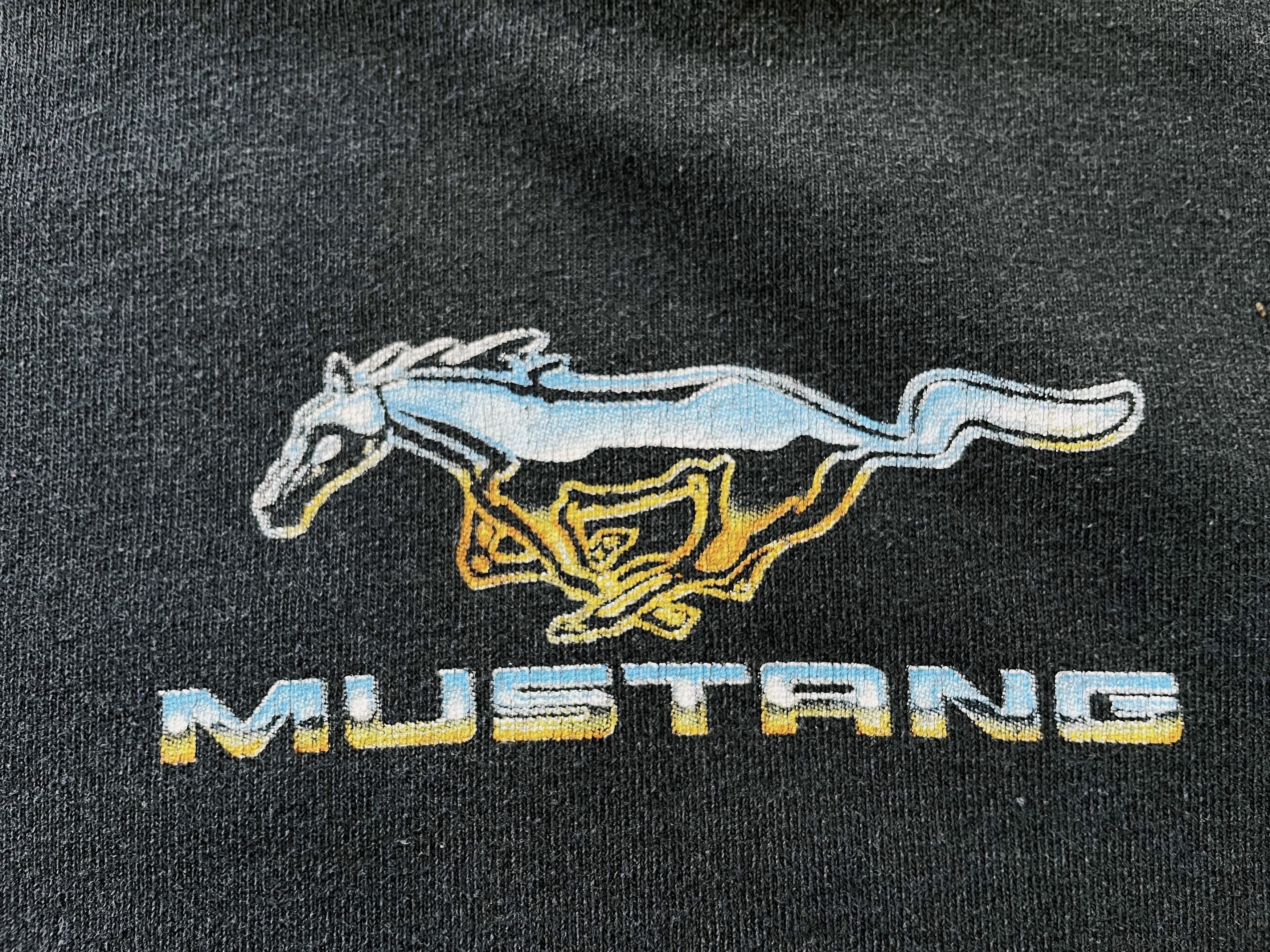 Ford × Vintage Vintage Y2K Ford Mustang Flames and Chrome & Flames T-shirt Size US L / EU 52-54 / 3 - 5 Thumbnail