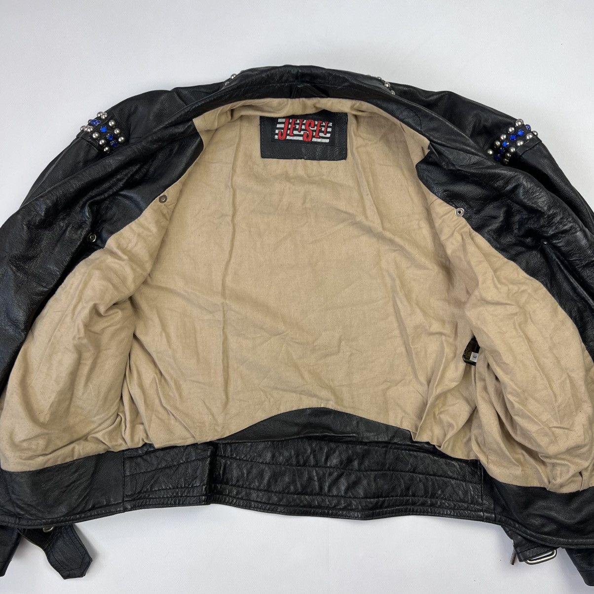 JET SET × Vintage Vintage Rare Jet Set Lamp Nappa Leather jacket Size M / US 6-8 / IT 42-44 - 8 Thumbnail