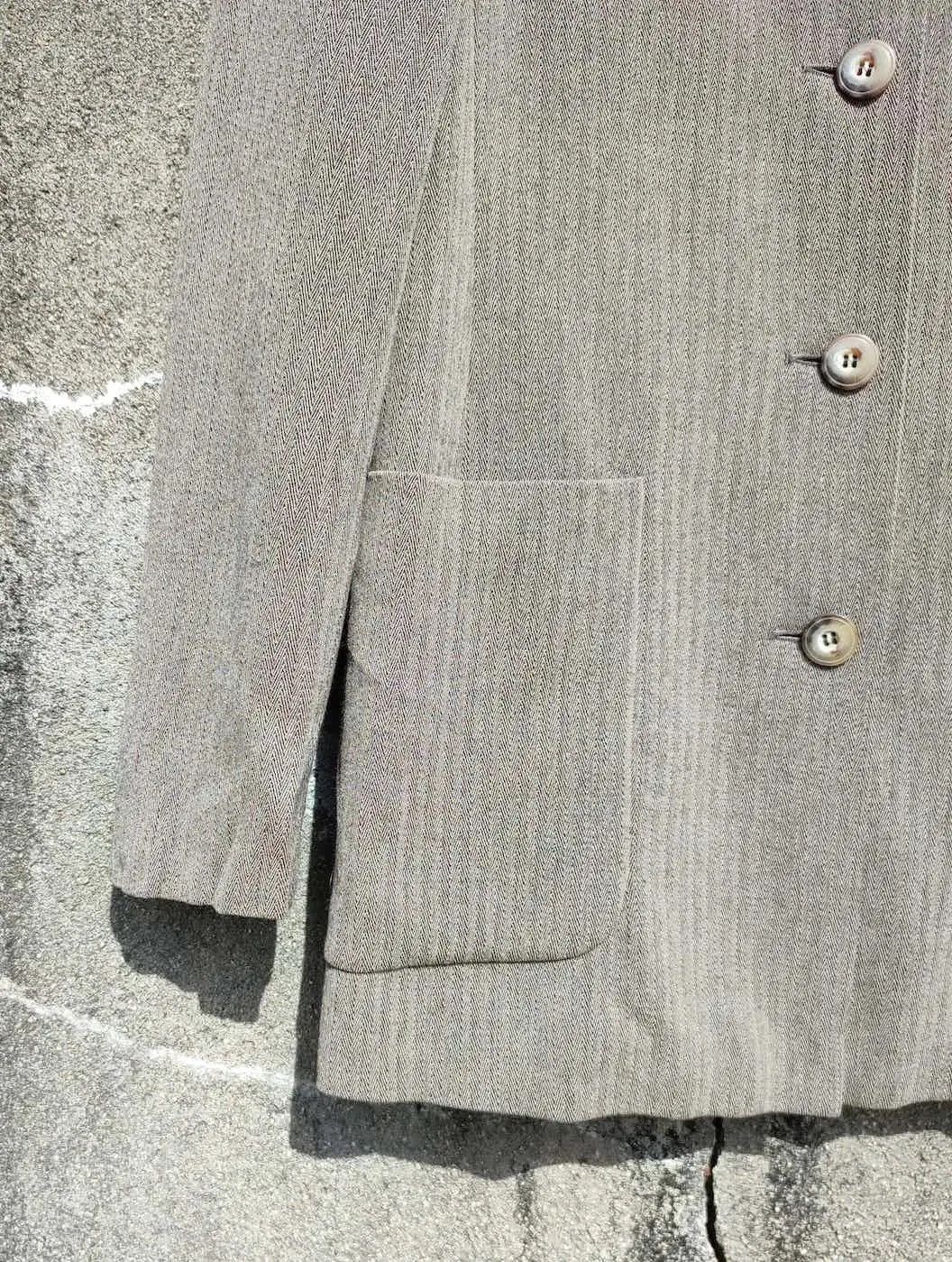 Designer × Max Mara MaxMara Weekend Line Wool Blend Collarless Blazer Size M / US 6-8 / IT 42-44 - 6 Thumbnail