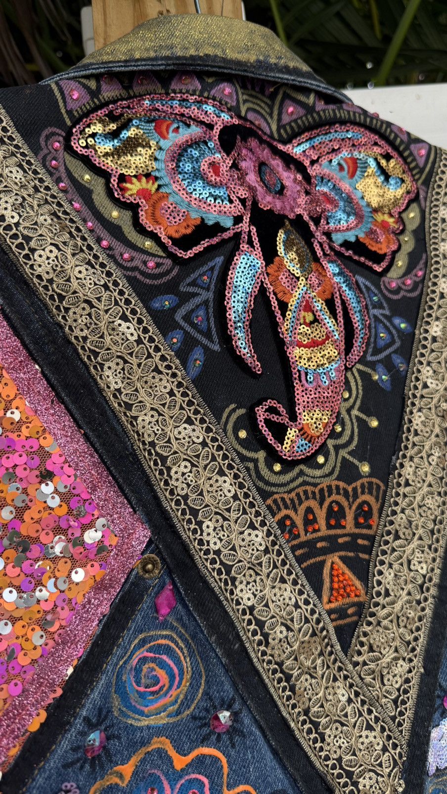Other Denim vest Hindu style Size S / US 4 / IT 40 - 6 Thumbnail