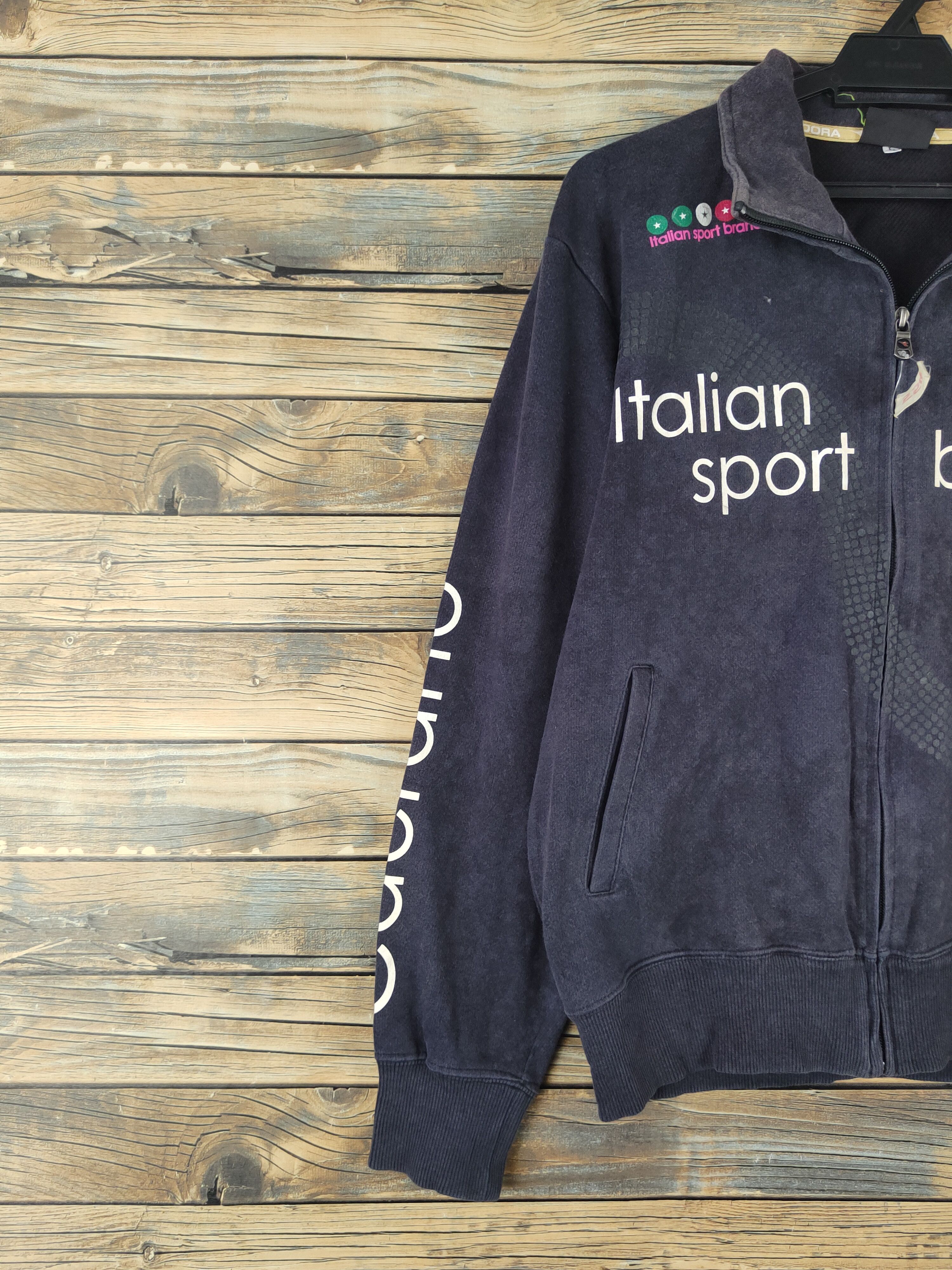 Diadora × Vintage DL Diadora vintage Navy Faded Sweaters #554 Size US L / EU 52-54 / 3 - 5 Thumbnail