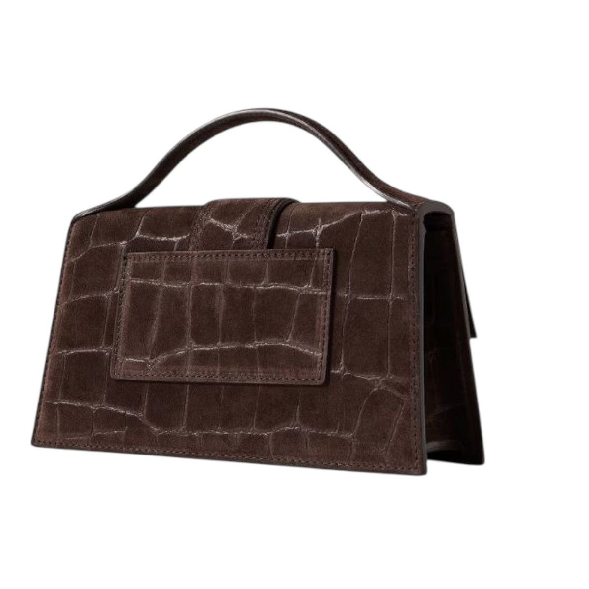 Jacquemus Jacquemus Le Grand Bambino Brown Croco Suede Size ONE SIZE - 2 Thumbnail