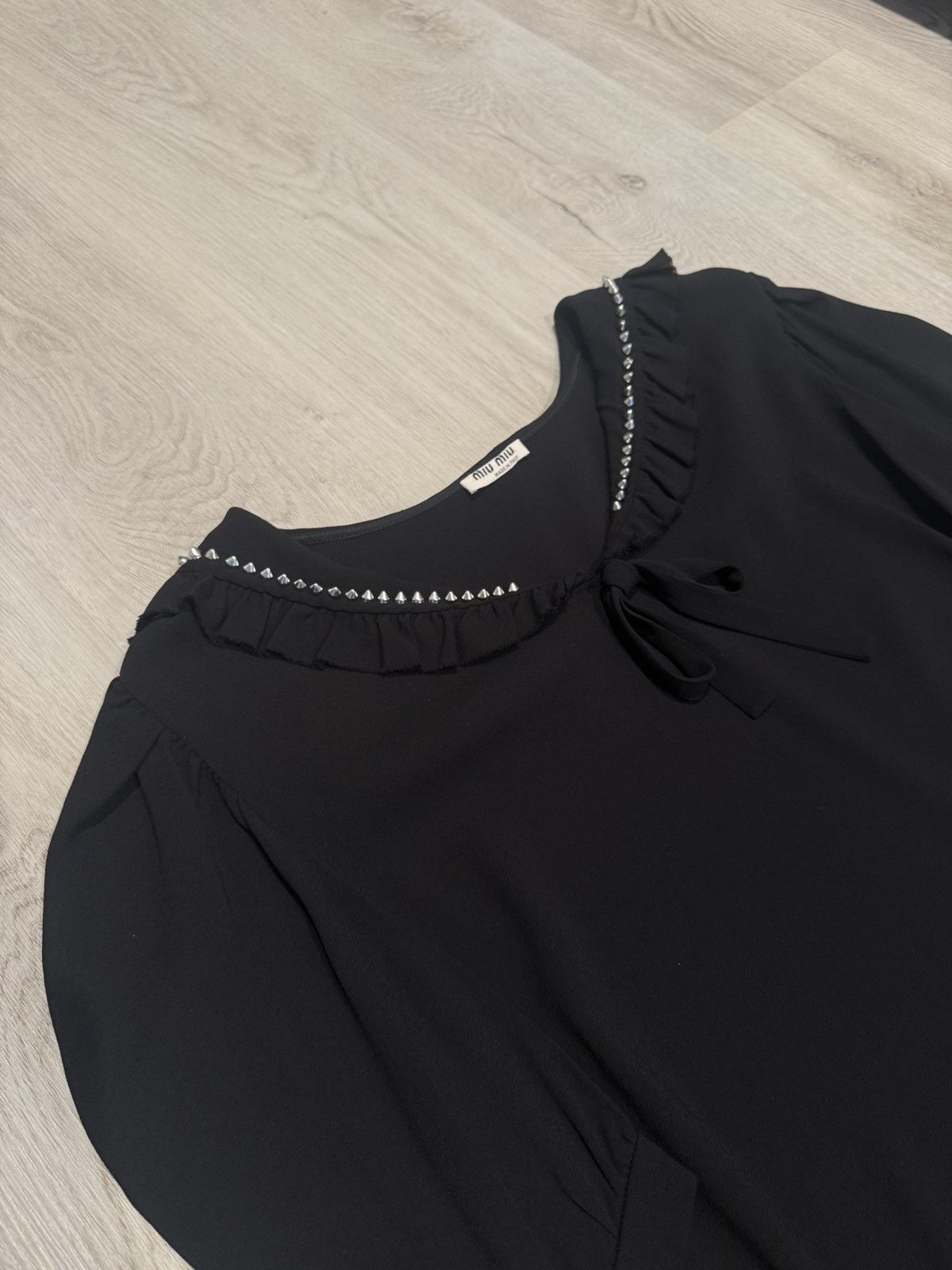 Miu Miu s/s 2021 silk studded sailor t shirt!! Size US S / EU 44-46 / 1 - 3 Thumbnail