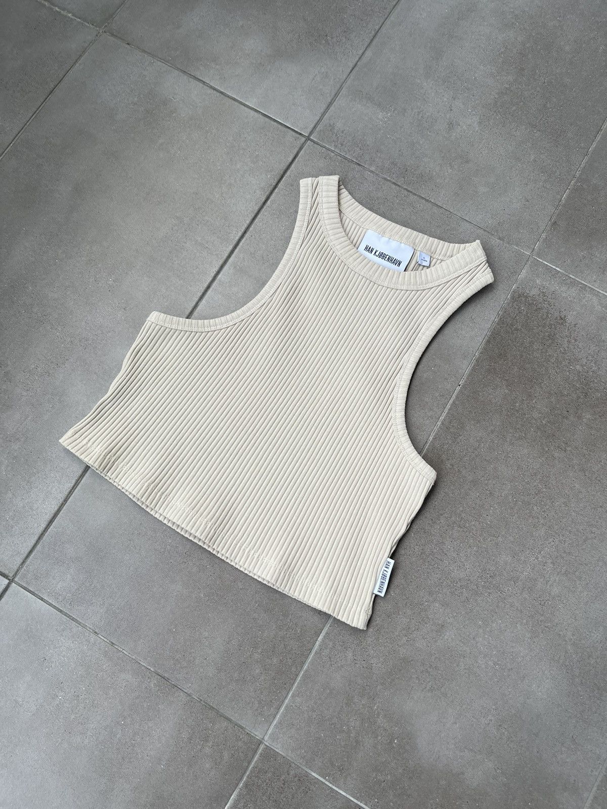 Han Kjobenhavn !DS! SS23 Han Kjobenhavn Cropped Racer Beige Top Size M / US 6-8 / IT 42-44 - 4 Thumbnail