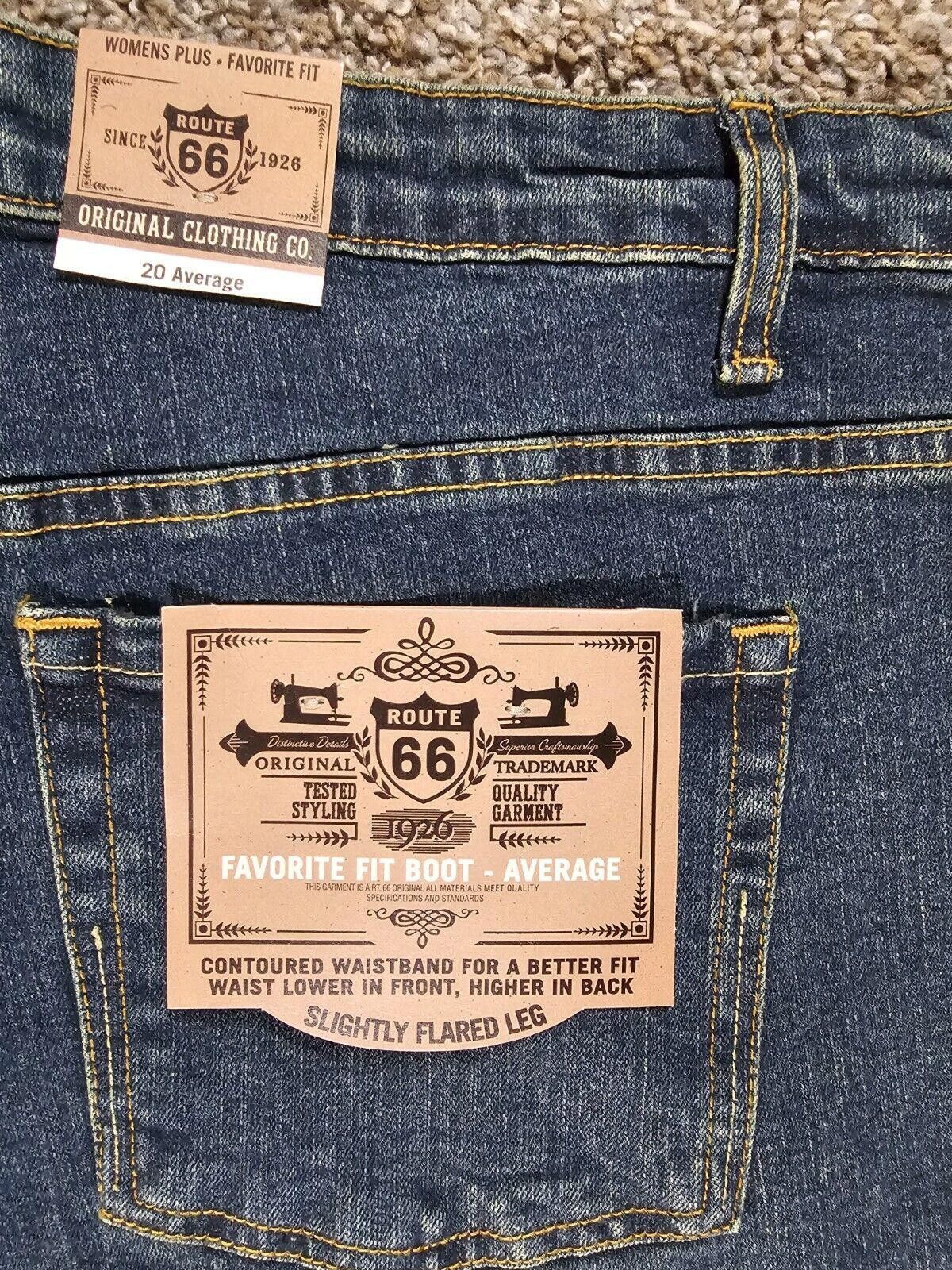 Route 66 Route 66 womens + Favorite Fit Average Bootcut 20A 20W NWT Size 42" / US 20 - 10 Thumbnail