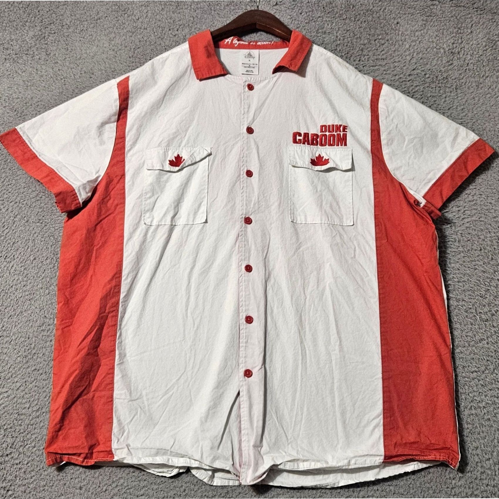 Disney Disney Pixar Toy Story 4 Duke Caboom Adult XL Button Up Shirt Hollywood Studio Size US XL / EU 56 / 4 - 2 Thumbnail