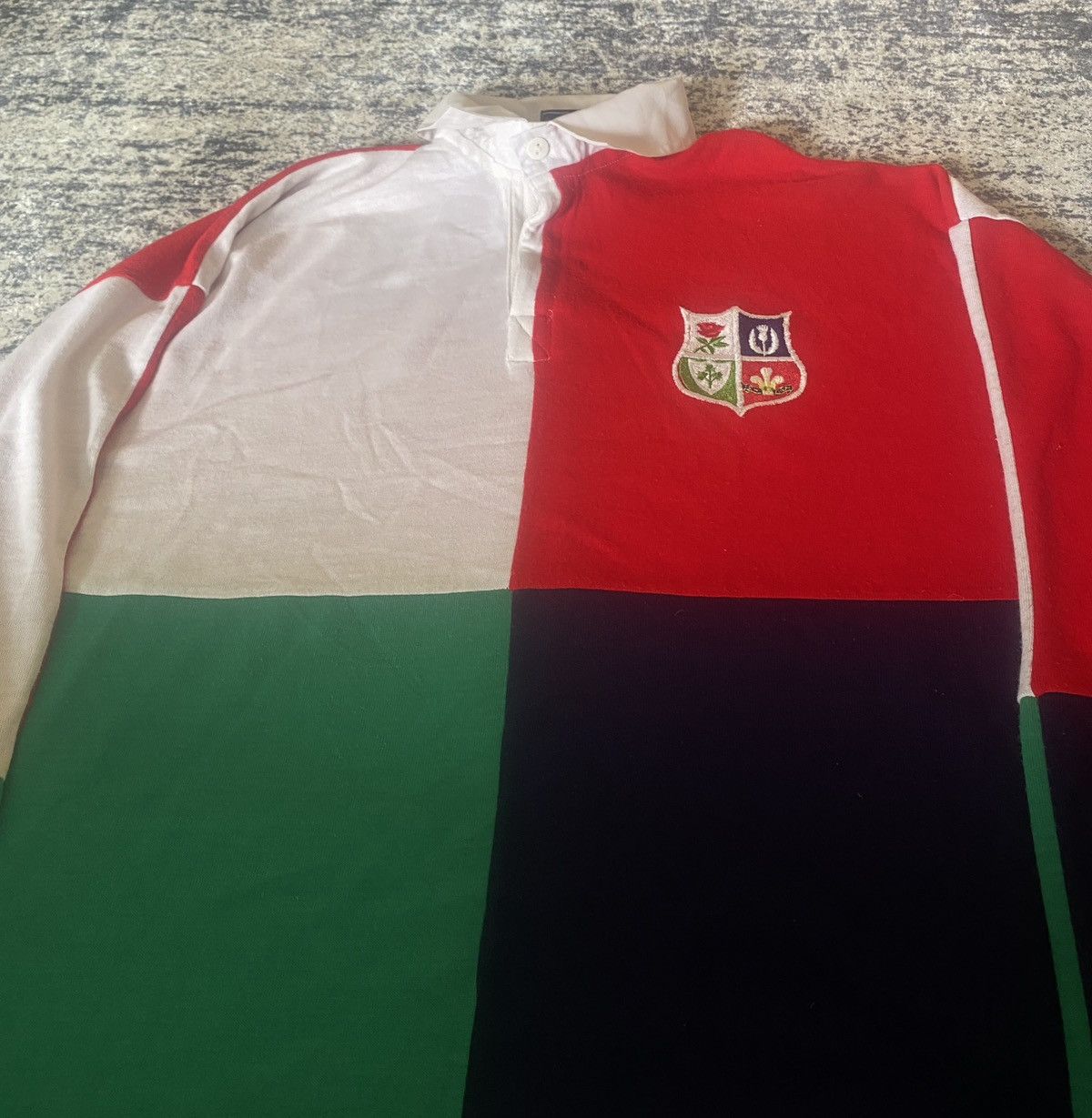 Vintage British and Irish Lions vintage 80s rare polo rugby shirt Size US XL / EU 56 / 4 - 3 Thumbnail