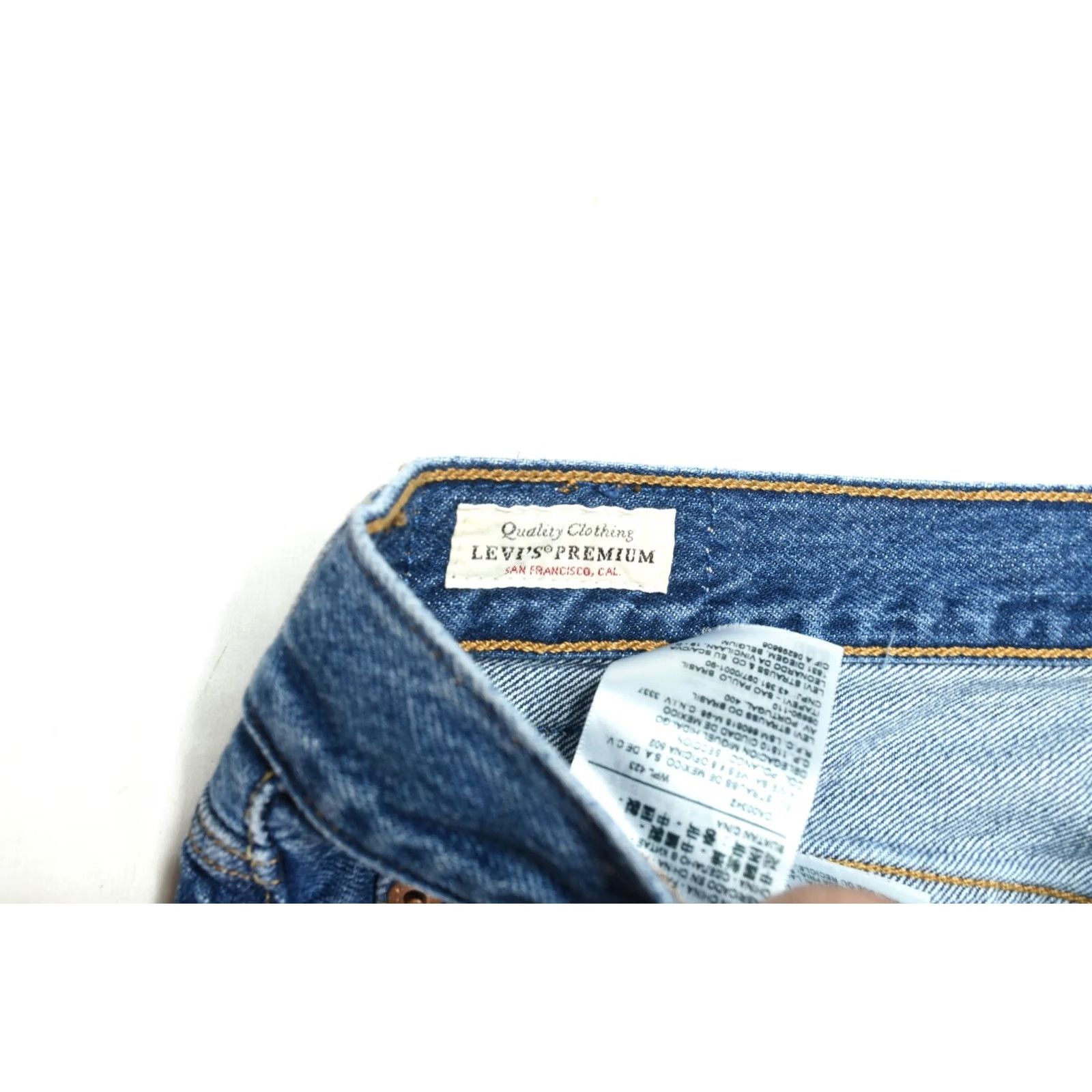Levi's Levis 501 Jeans Womens 32 Blue Button-Fly Skinny Fit Denim High-Rise Size 24" / US 00 / IT 34 - 6 Thumbnail