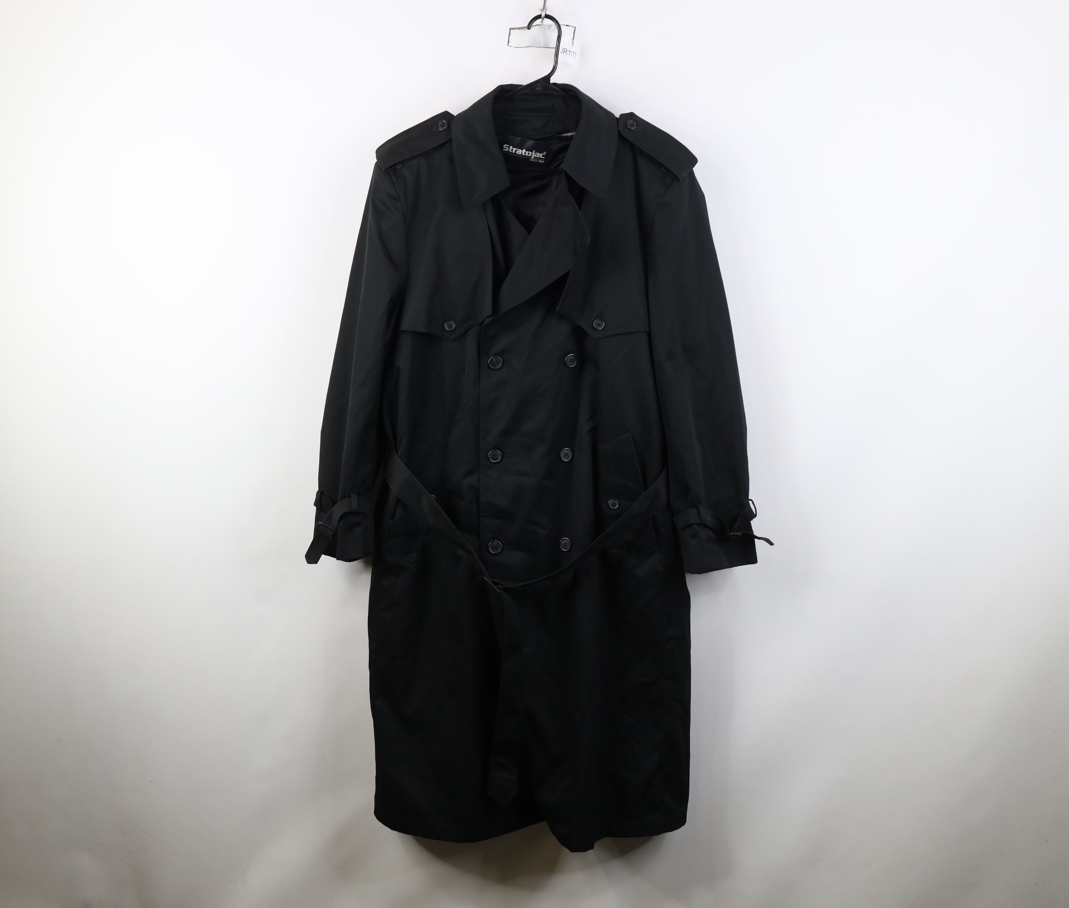 Vintage Vintage 70s Streetwear Trench Coat Rain Jacket Black USA Size US XXL / EU 58 / 5 - 1 Thumbnail
