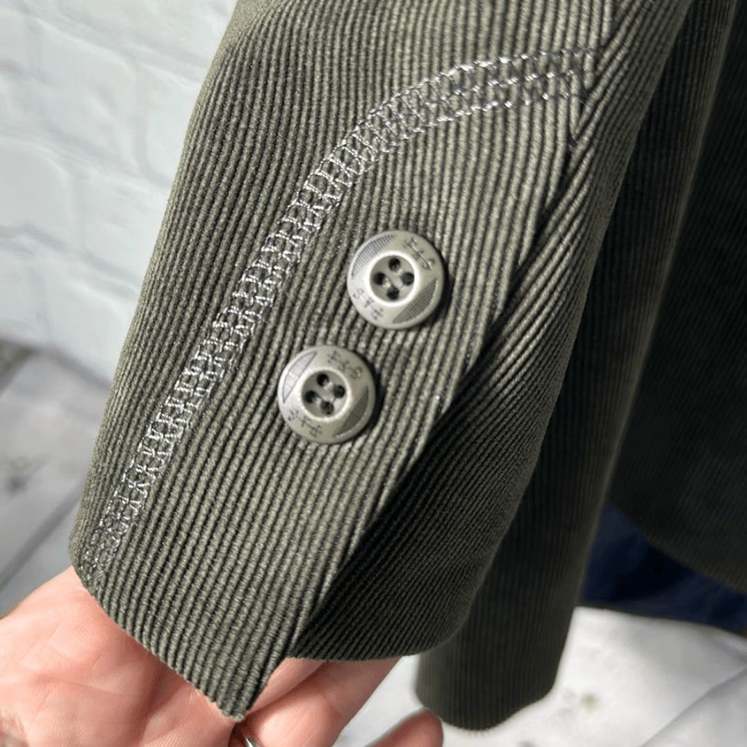 Vintage VINTAGE Brown Corduroy Western Jacket Blazer Mens 46B Rockabilly Cowboy Elbow Patches Sport Coat Size 46R - 6 Thumbnail