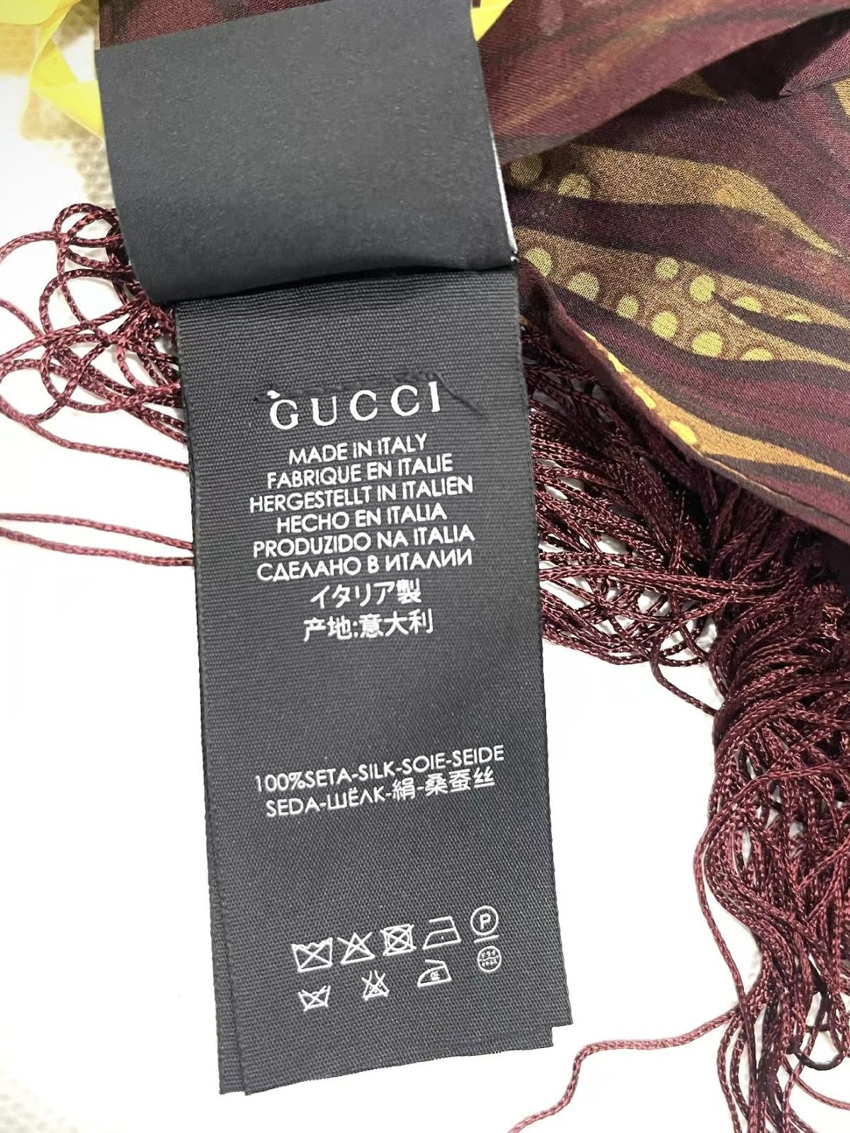 Gucci Silk scarf Size ONE SIZE - 5 Thumbnail