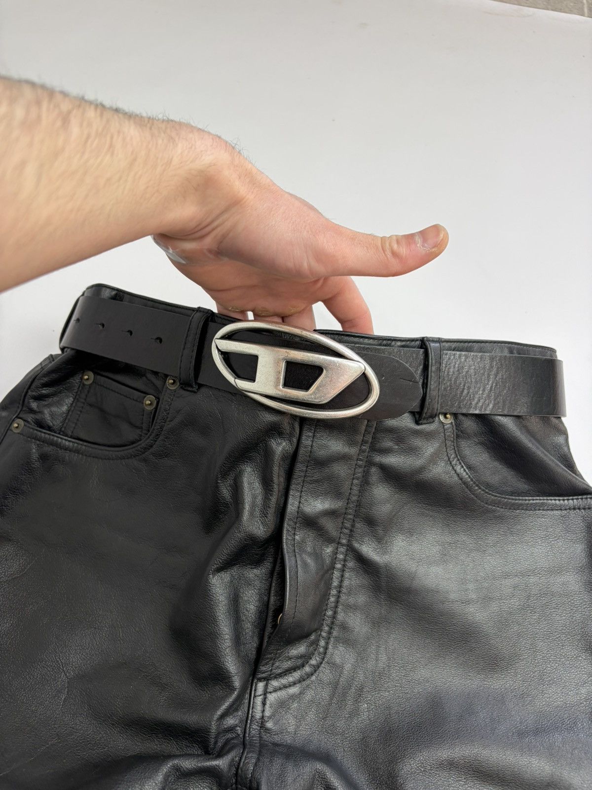 Diesel Vintage Diesel Oval Logo Y2K Archive Leather Belt Buckle Size ONE SIZE - 14 Thumbnail