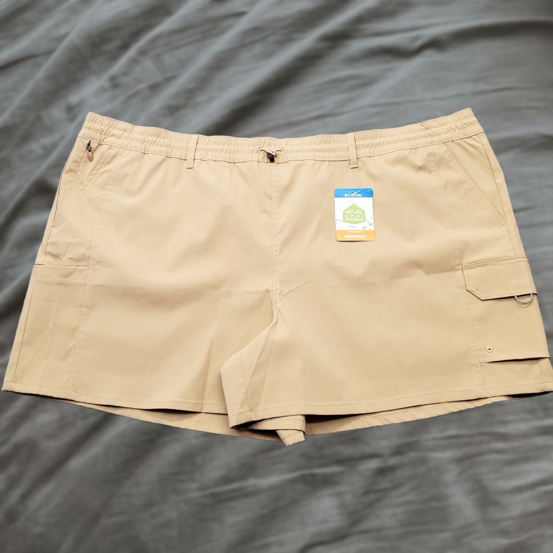 Vintage Columbia Water Shorts Womens 3X Tan Omni-Shade UPF Sun Protection Regular Fit Size 40" / US 18 - 1 Thumbnail