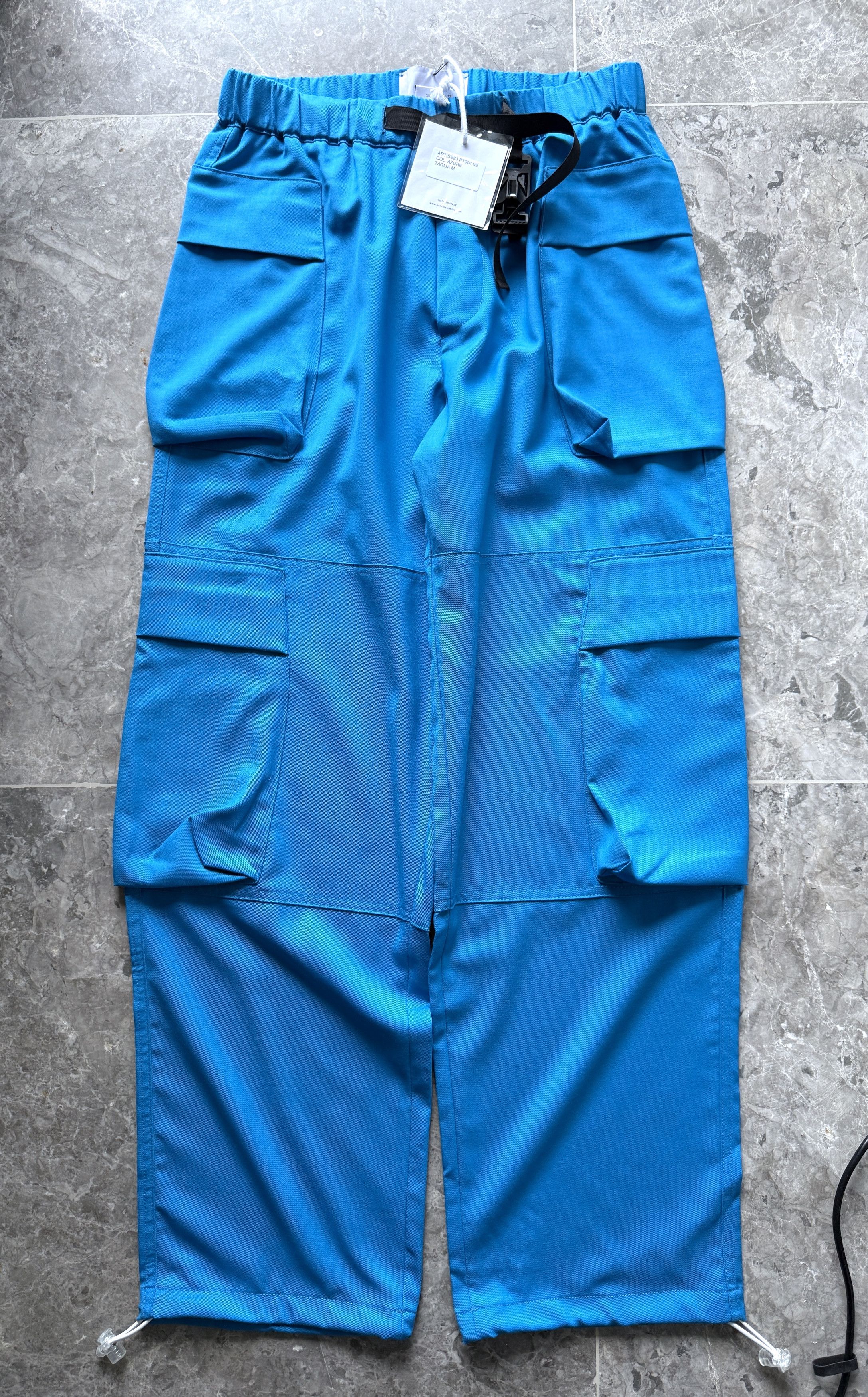 BONSAI USD470 BONSAI BLUE BELTED CARGO PANTS Size US 34 / EU 50 - 2 Thumbnail