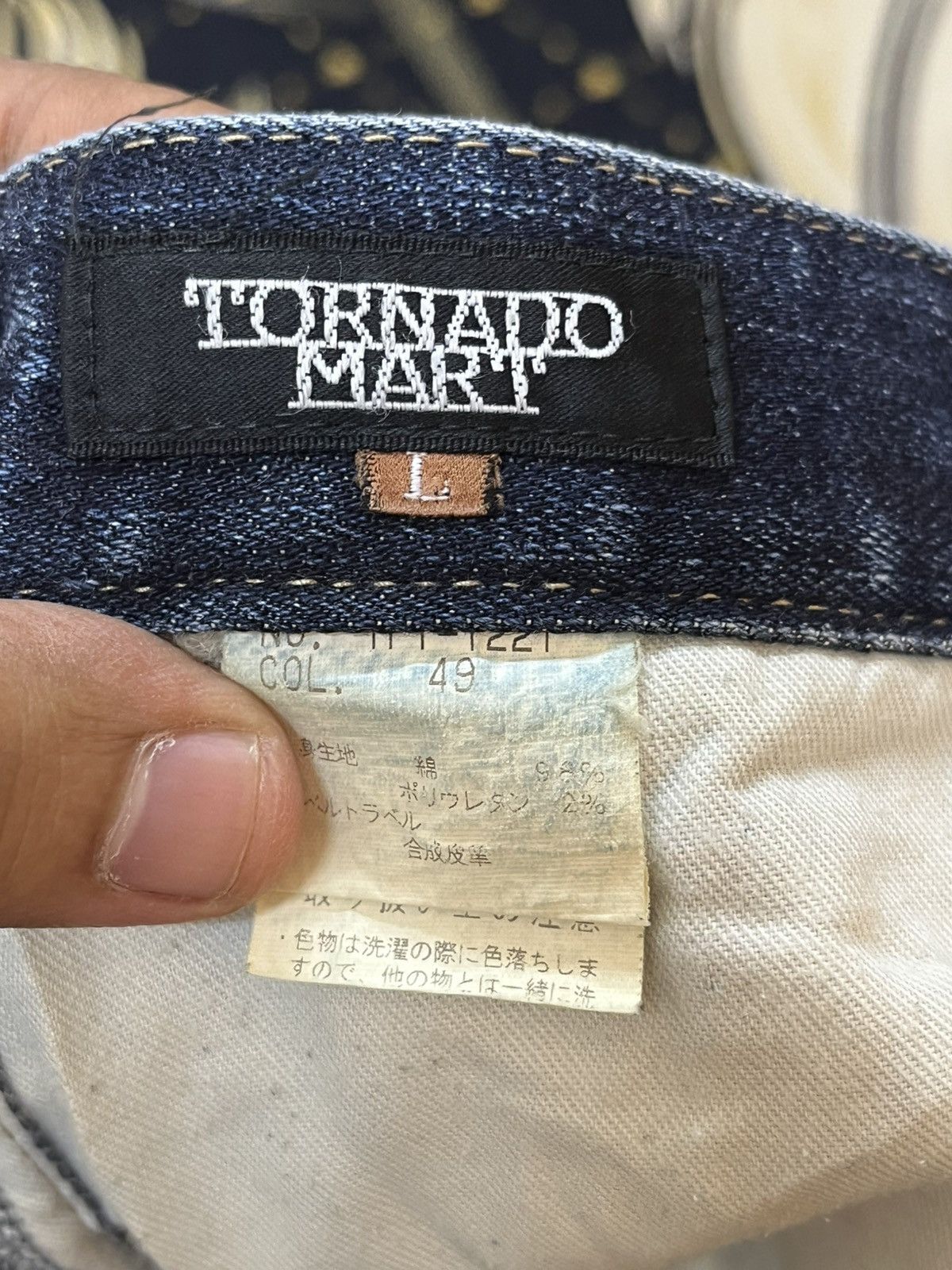 Le Grande Bleu (L.G.B.) × POST ARCHIVE FACTION (PAF) × Tornado Mart Vintage Tornado Mart Faded Distressed Denim Size US 32 / EU 48 - 10 Thumbnail
