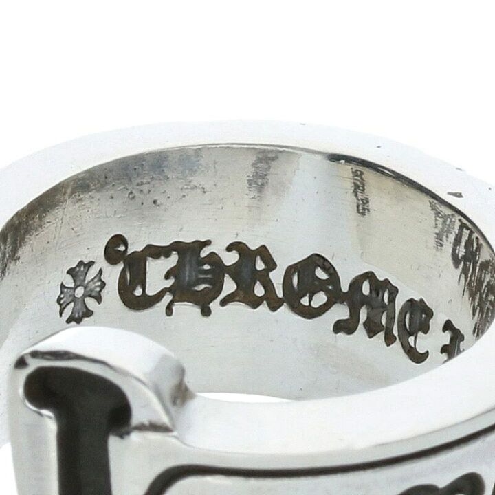 Chrome Hearts 7.5 CHROME HEARTS LARGE SCROLL LABEL RING silver Size ONE SIZE - 3 Thumbnail