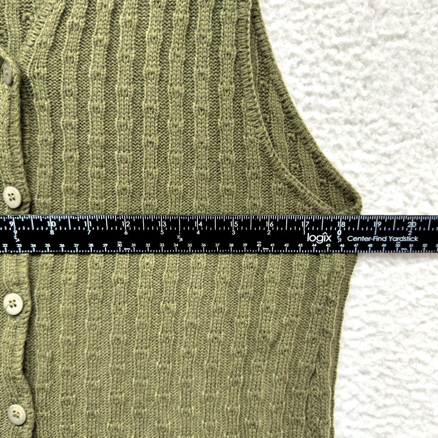Vintage VINTAGE 90s Y2K Sweater Vest Top Shirt Grunge Green S Women's SS/M (S) Size S / US 4 / IT 40 - 5 Thumbnail