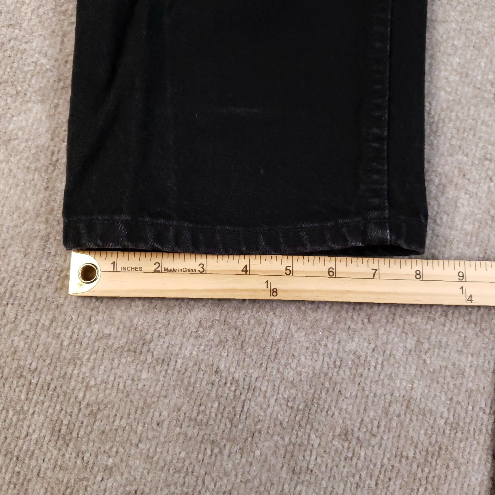 Lee VINTAGE Lee Jeans Men 38x32 (36x31) Black Straight Fit Classic Casual Y2K Lee Genuine Jeans Mens Regular 38 Black Denim Pockets Zip Cotton Cotton Size US 38 / EU 54 - 4 Thumbnail