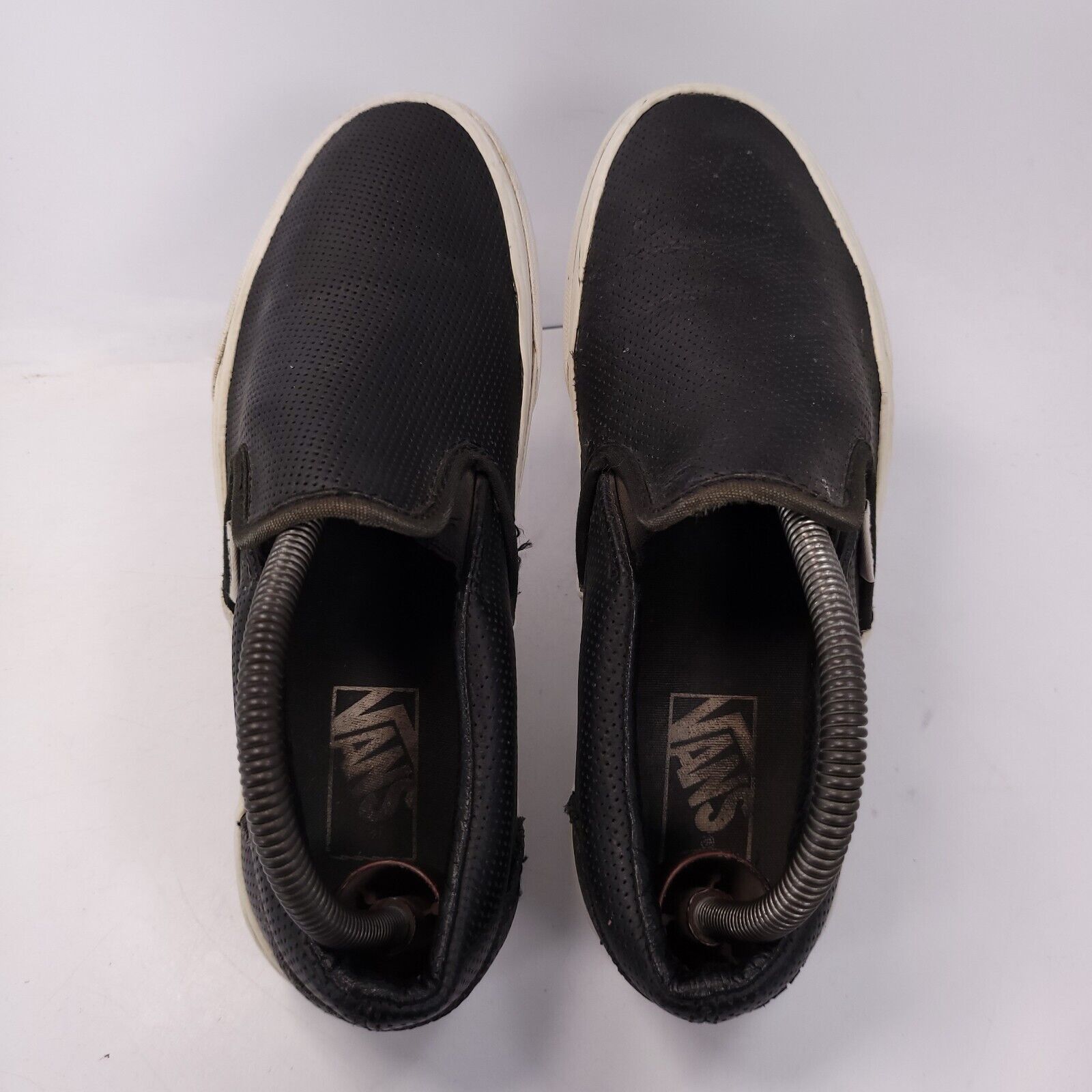 Vans Vans Off the Wall Shoe Womens Size 8.5 Mens 7 TB4R Black Size US 8.5 / IT 38.5 - 4 Thumbnail