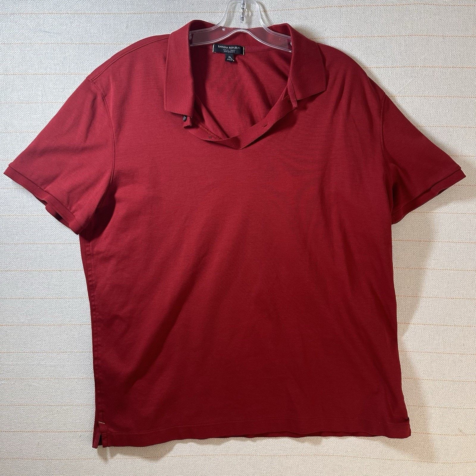 Banana Republic Men's Red Banana Republic Luxury Touch Shirt Size US XL / EU 56 / 4 - 1 Thumbnail