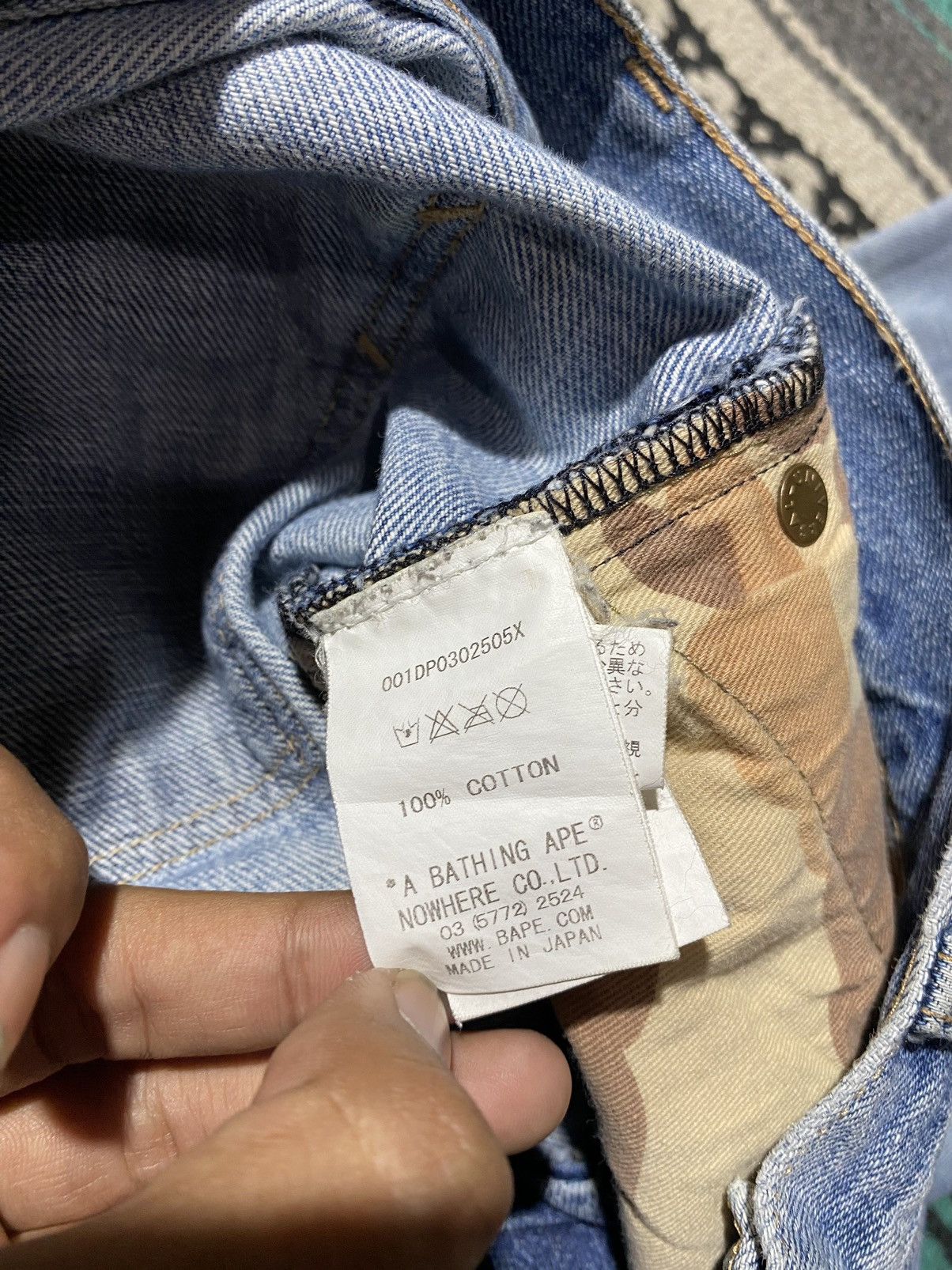 Bape Bape Damage Denim Size 32" / US 10 / IT 46 - 10 Thumbnail