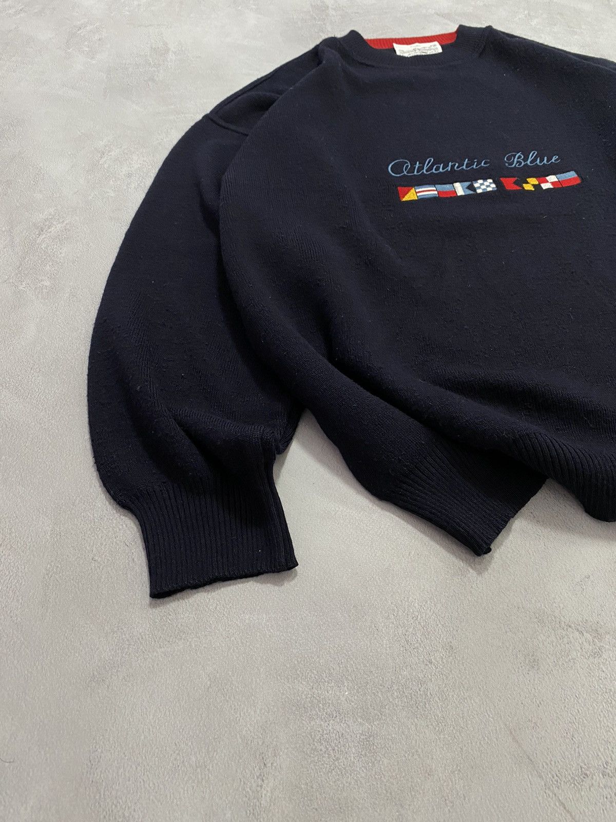 Vintage 🌚 Vintage Knit Sweater Rialto Style Fit Atlantic Blue Size US XL / EU 56 / 4 - 3 Thumbnail