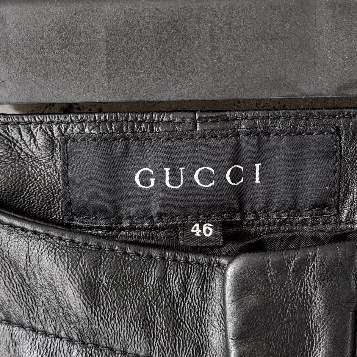 Gucci Gucci Tom Ford Era RUNWAY Leather Flared Moto Biker Pants Size US 30 / EU 46 - 6 Thumbnail