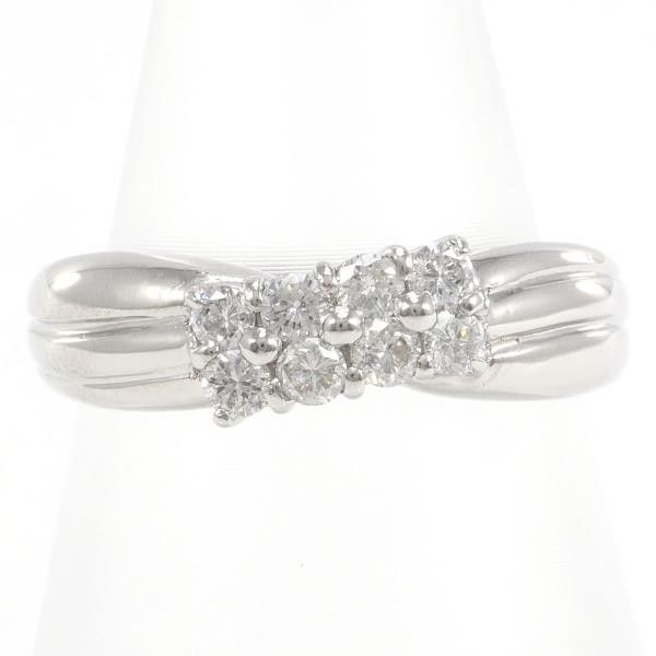 Other Other PT900 Platinum Diamond Ring Size 8 Metal Ring in Excellent Condition Size ONE SIZE - 1 Thumbnail