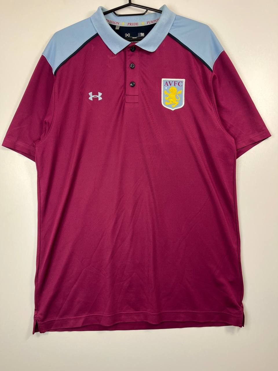 Other Aston Villa Under Armour Polo Shirt AVFC Claret Size XL Size US XL / EU 56 / 4 - 1 Thumbnail