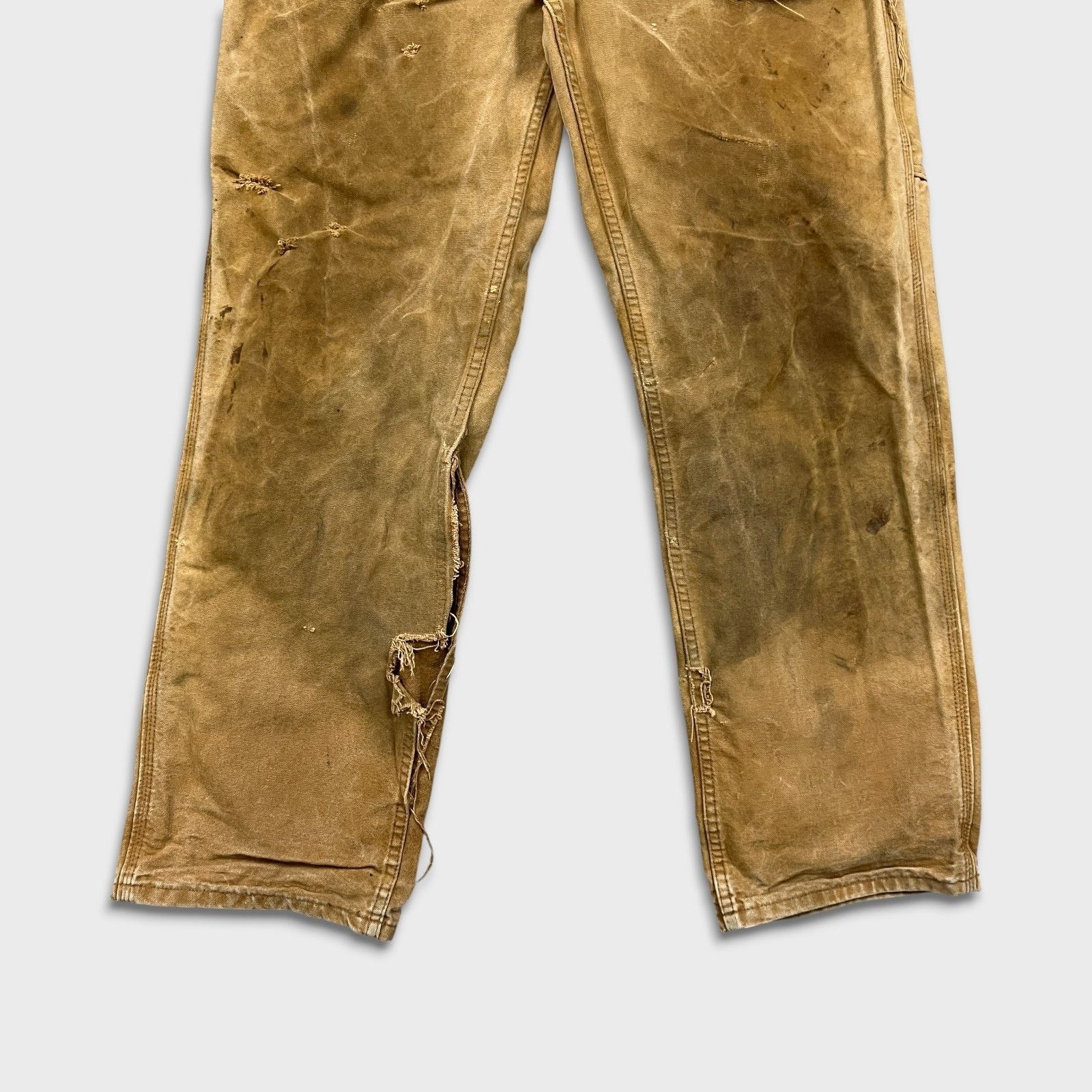 Carhartt Carhartt Pants 34x32 Carpenter Thrashed Workwear Hammer Loop Size US 34 / EU 50 - 5 Thumbnail