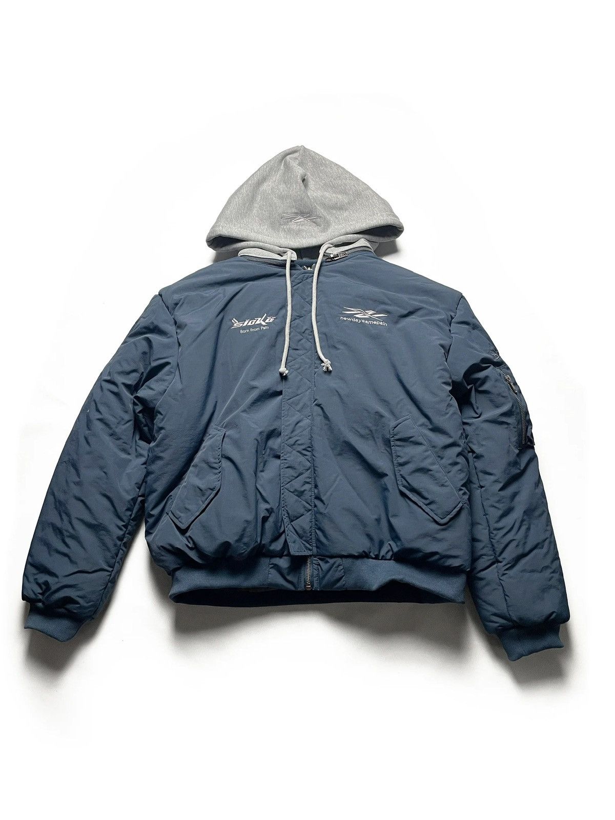New Day Same Pain New Day Same Pain Sport Bomber Olive | Grailed