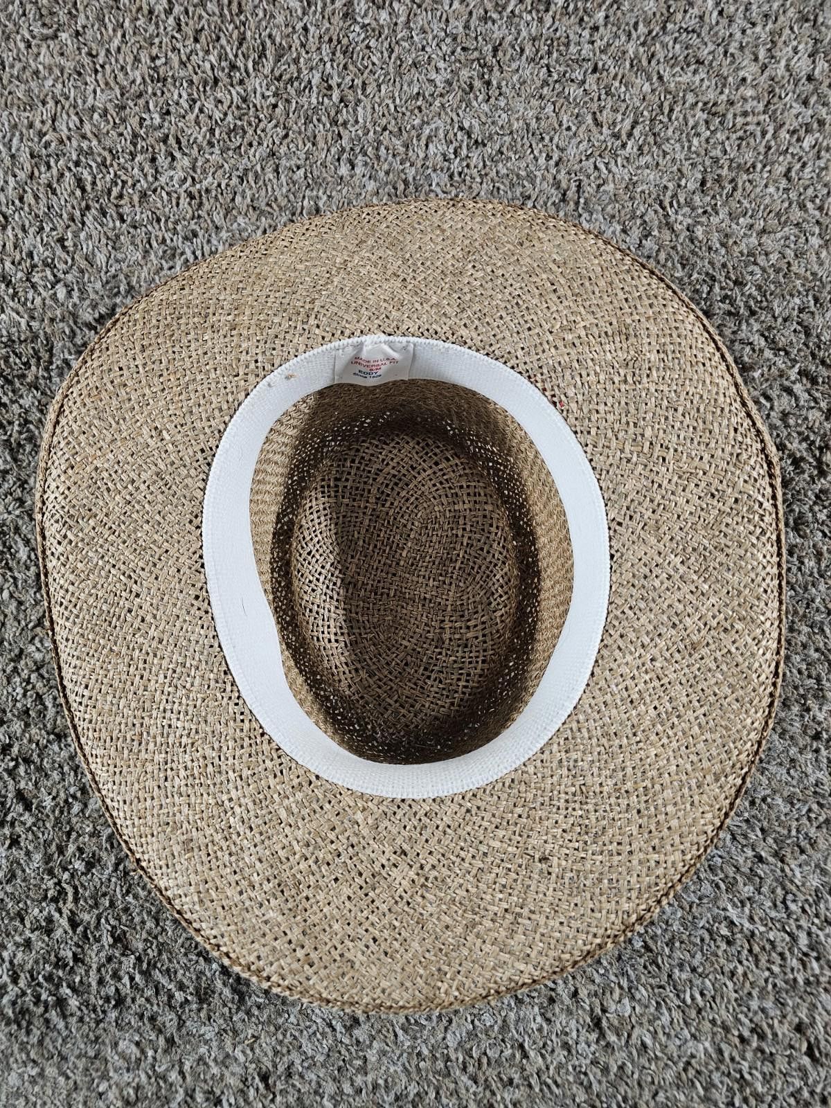Eddie Bauer Vintage Eddy Brothers Straw Hat Made In USA S/M Size ONE SIZE - 5 Thumbnail