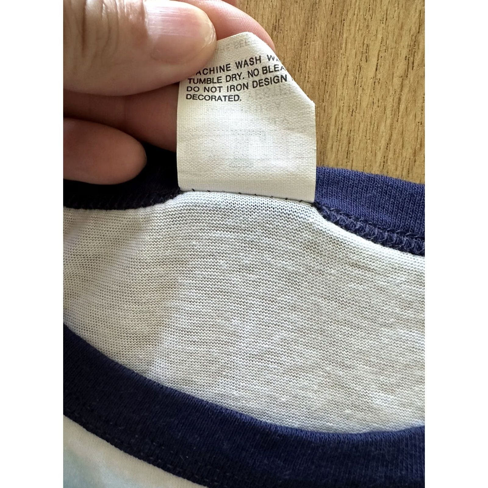 Vintage VINTAGE I Love Heart Ringer T-Shirt XL RARE Unisex 80s Deadstock NOS QLT White Cotton Blend Short Sleeve Graphic Tee Size US L / EU 52-54 / 3 - 5 Thumbnail