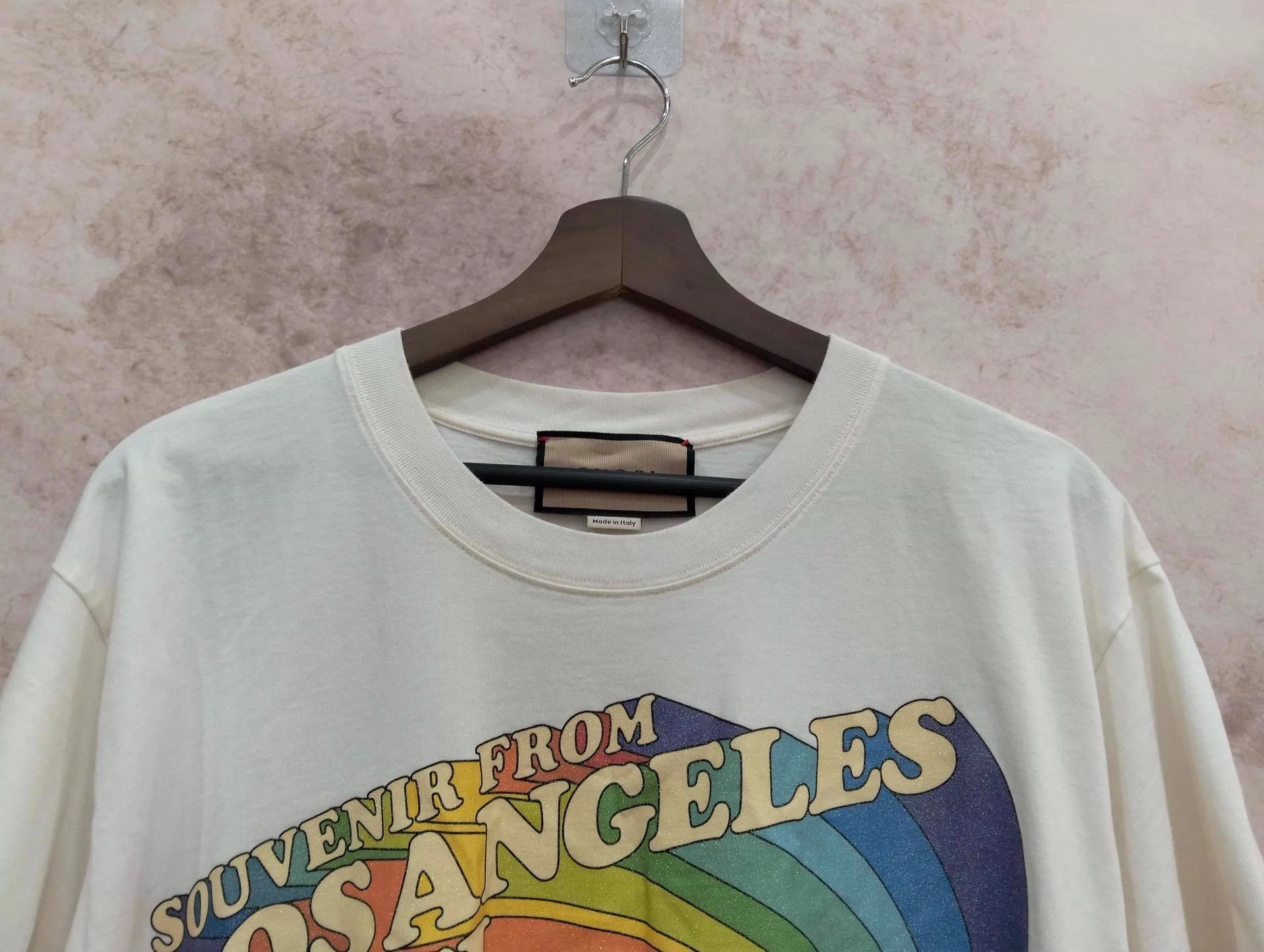 Gucci GUCCI Rainbow Logo Print Short Sleeve Tee S Size US S / EU 44-46 / 1 - 3 Thumbnail