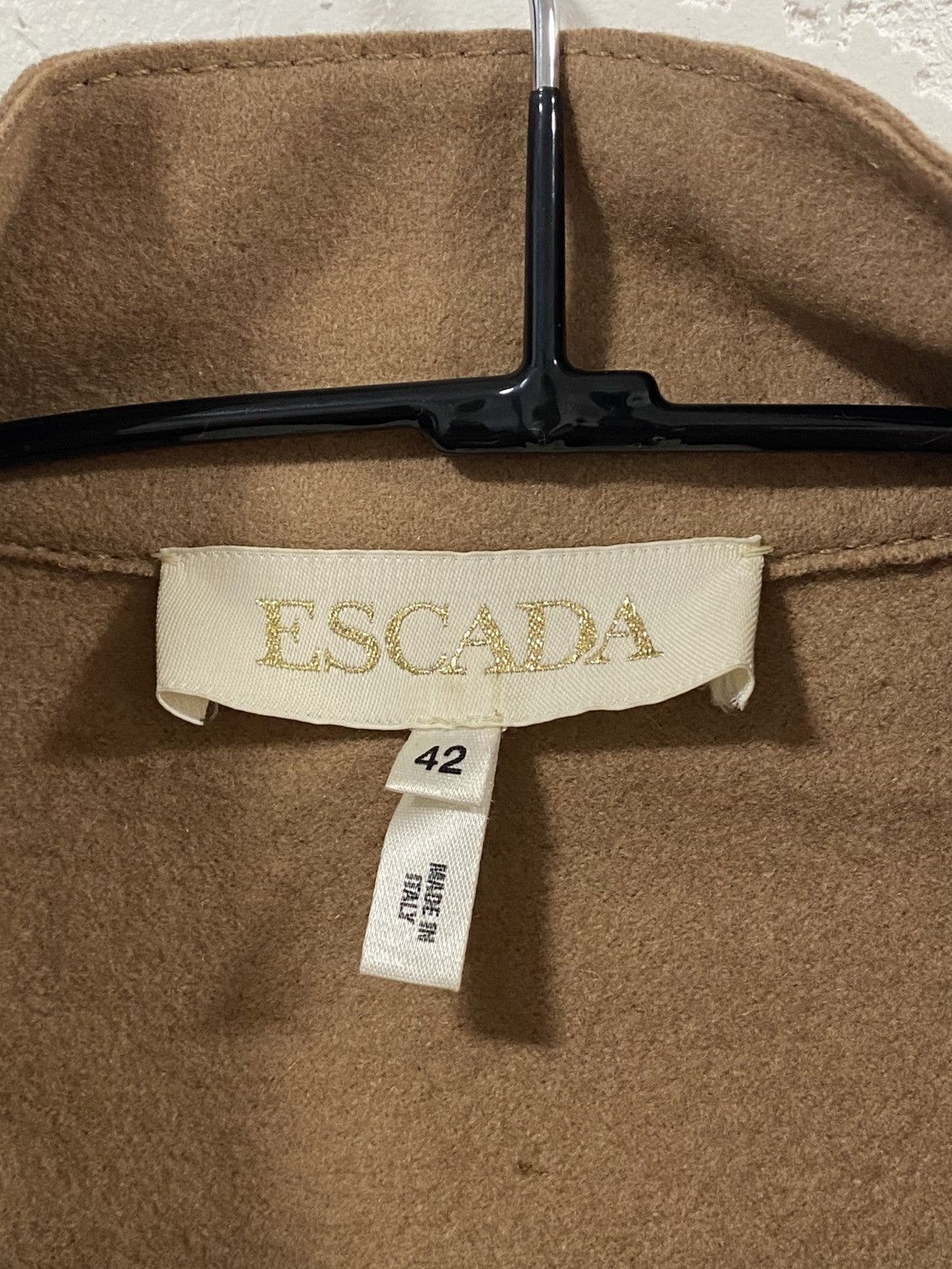 Escada Escada Camel Beige Coat wool and cashmere Jacket Size: 42 Size M / US 6-8 / IT 42-44 - 3 Thumbnail