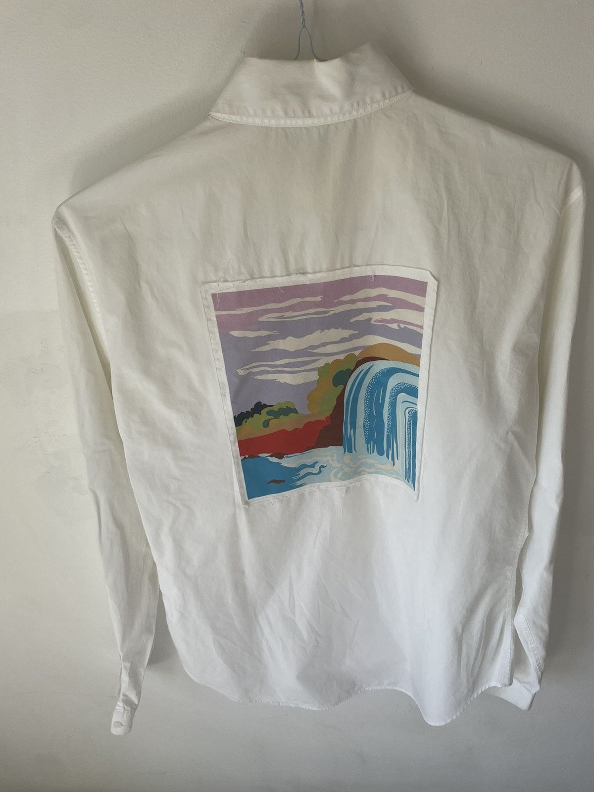 image of J W Anderson Jw Anderson Waterfall Shirt in White, Men's (Size Medium)