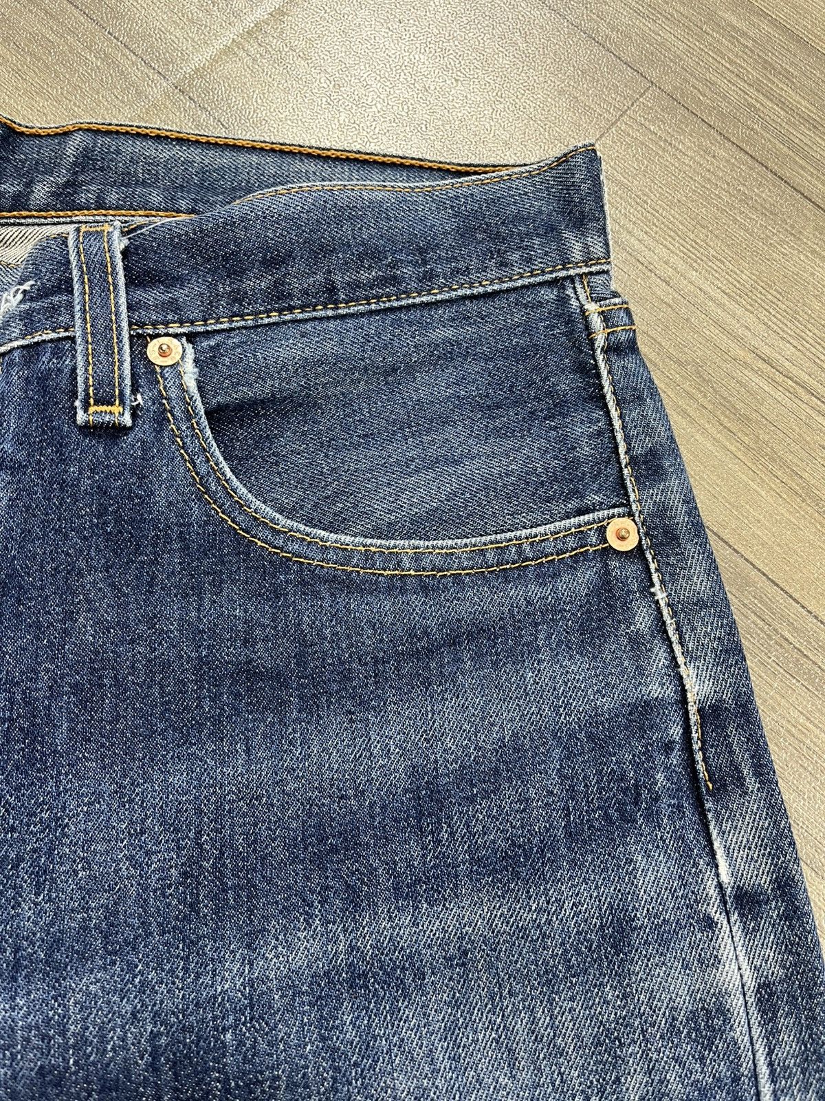 Levi's Vintage Clothing 🇺🇸1990s Vintage Levis 501XX 33x36 Straight Leg Blue Jeans Size US 31 - 15 Thumbnail