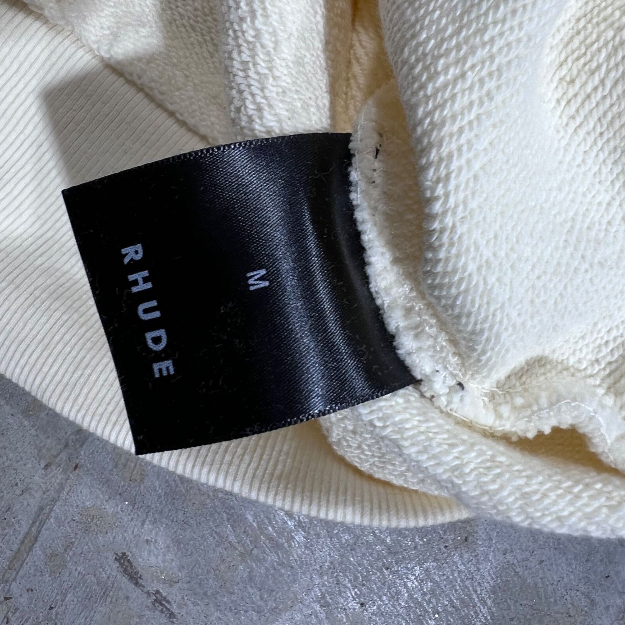 Rhude NEW RHUDE SCRIPT CREAM HOODIE SZ MEDIUM Size US M / EU 48-50 / 2 - 6 Thumbnail