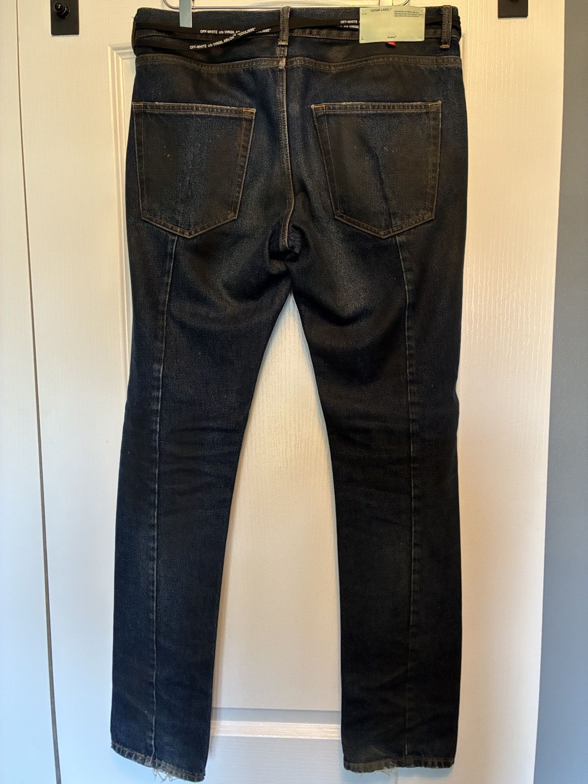 Off-White Off-White Blue Distressed Demin Size US 32 / EU 48 - 2 Thumbnail