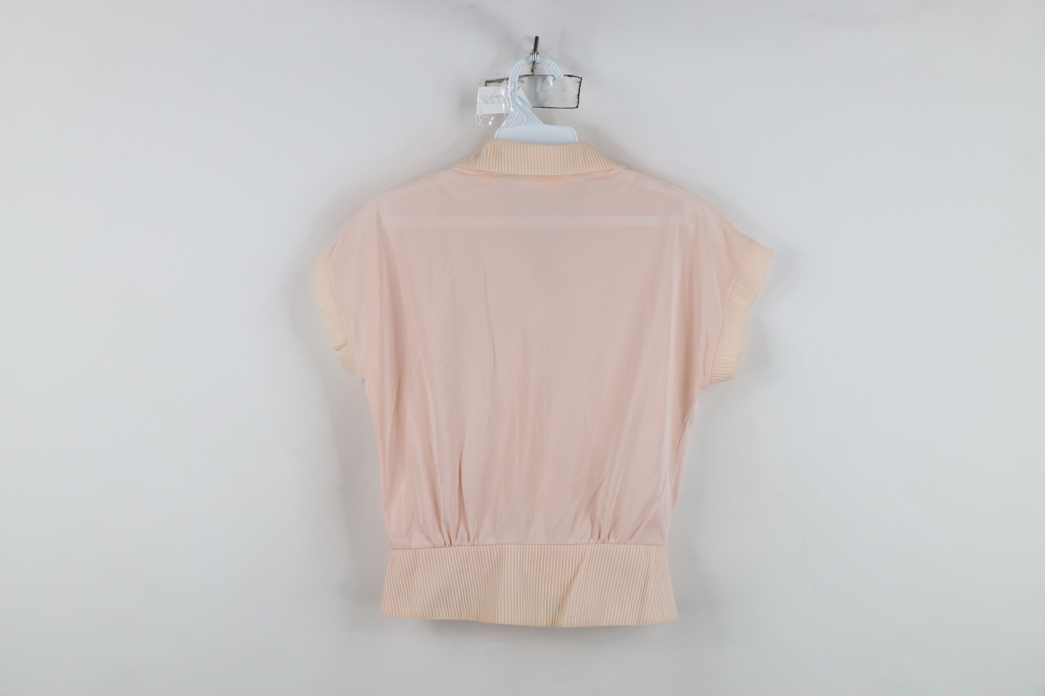 Vintage Vintage 50s Rockabilly Regency Ribbed Button Shirt Pink USA Size M / US 6-8 / IT 42-44 - 10 Thumbnail