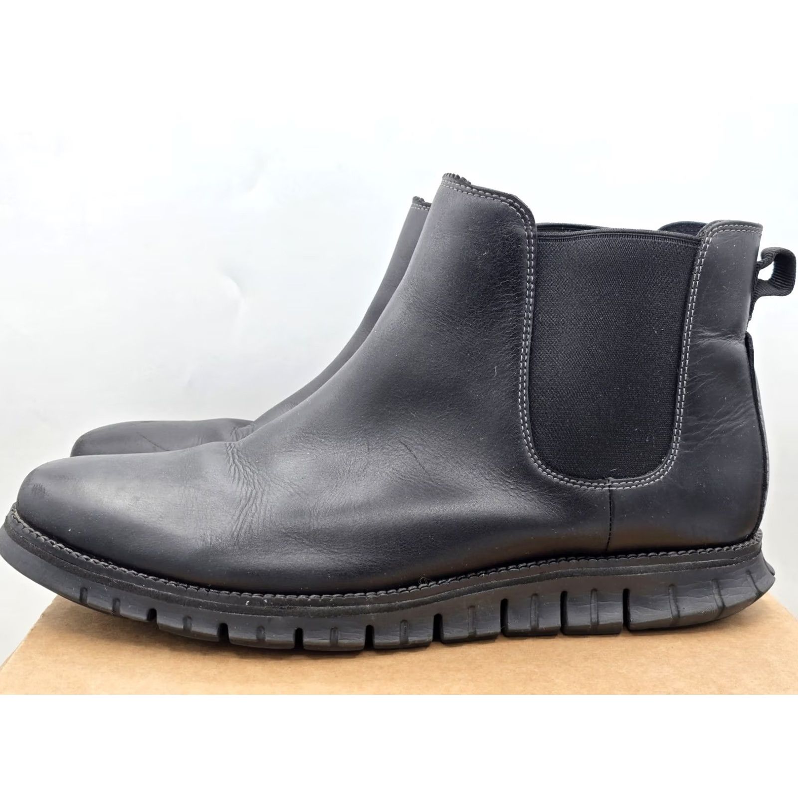 Cole Haan Cole Haan Mens ZeroGrand C30163 Black Waterproof Chelsea Boots Size 13 Size US 13 / EU 46 - 4 Thumbnail